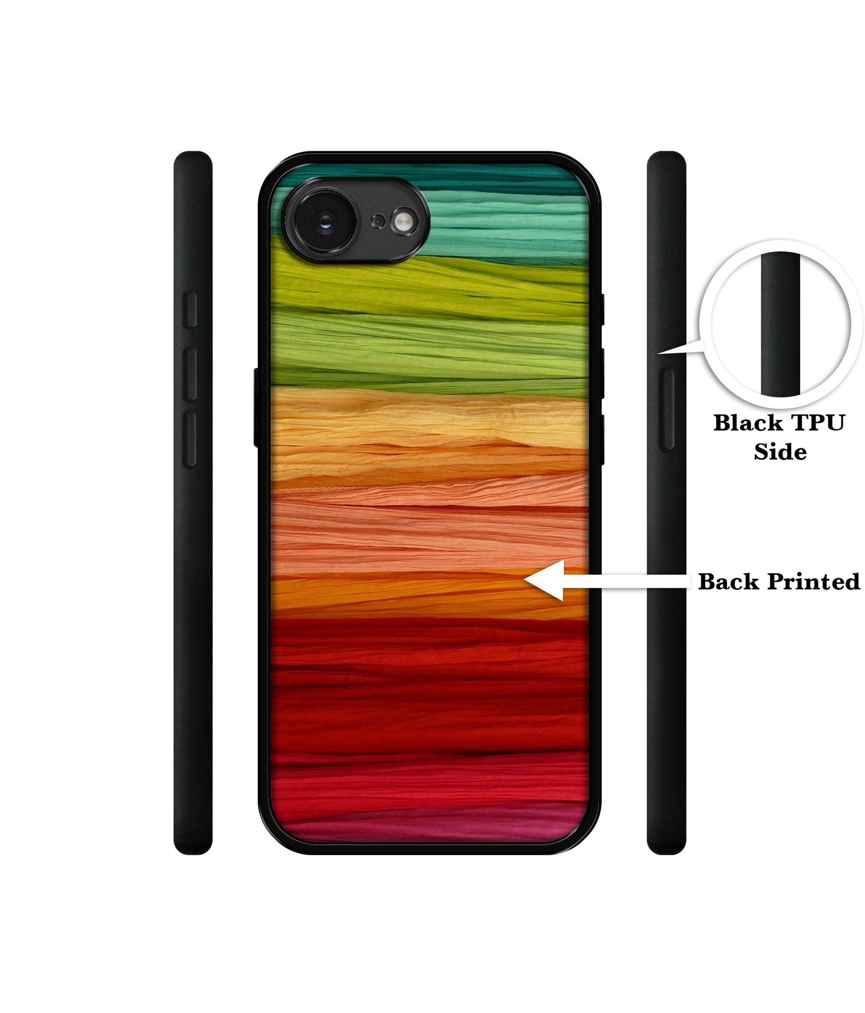 Colorful Thread Designer 2D Printed Back Case Cover for Apple iPhone 16e