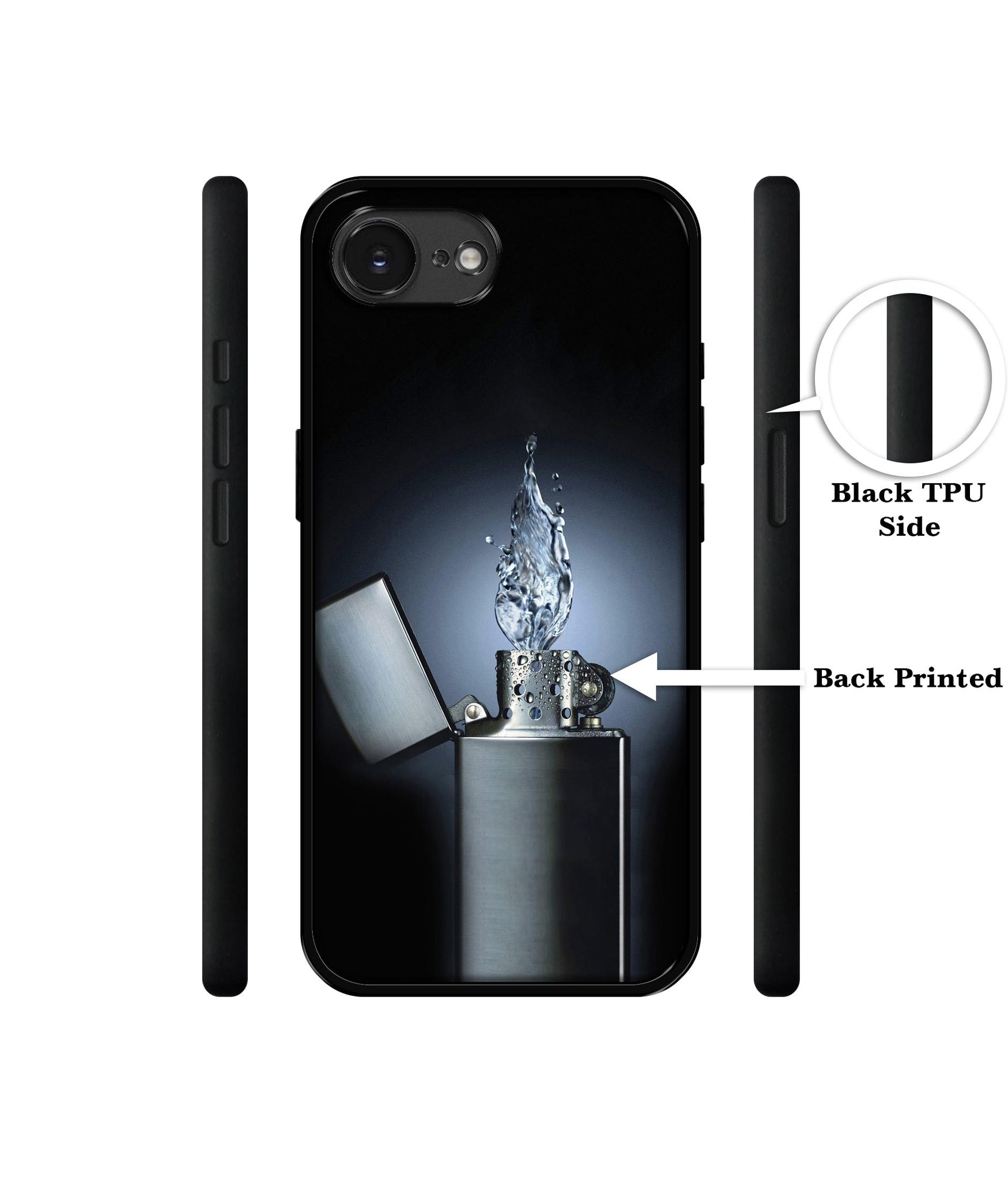 Water Lighter Designer 2D Printed Back Case Cover for Apple iPhone 16e