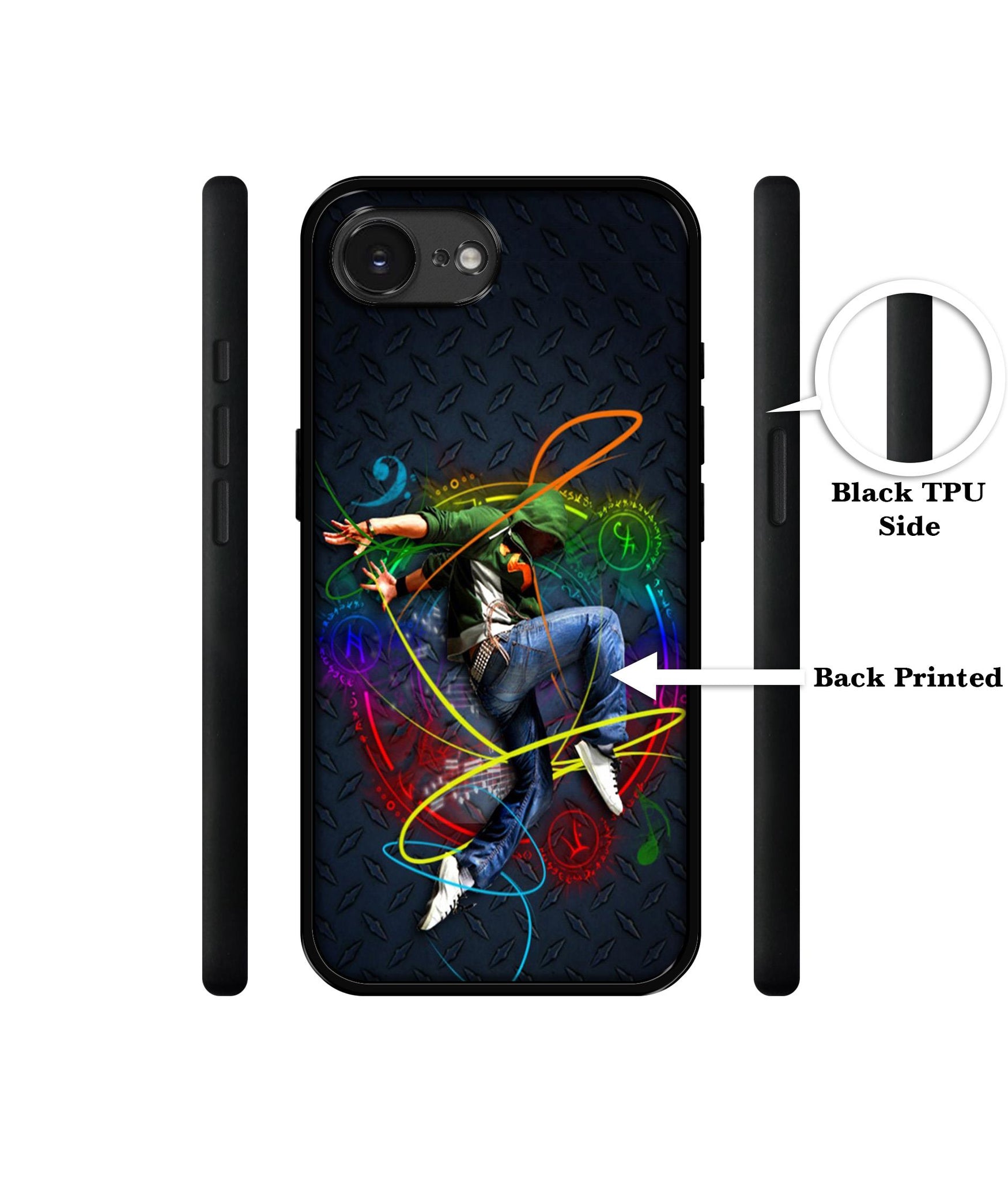 Boy With Music Designer 2D Printed Back Case Cover for Apple iPhone 16e
