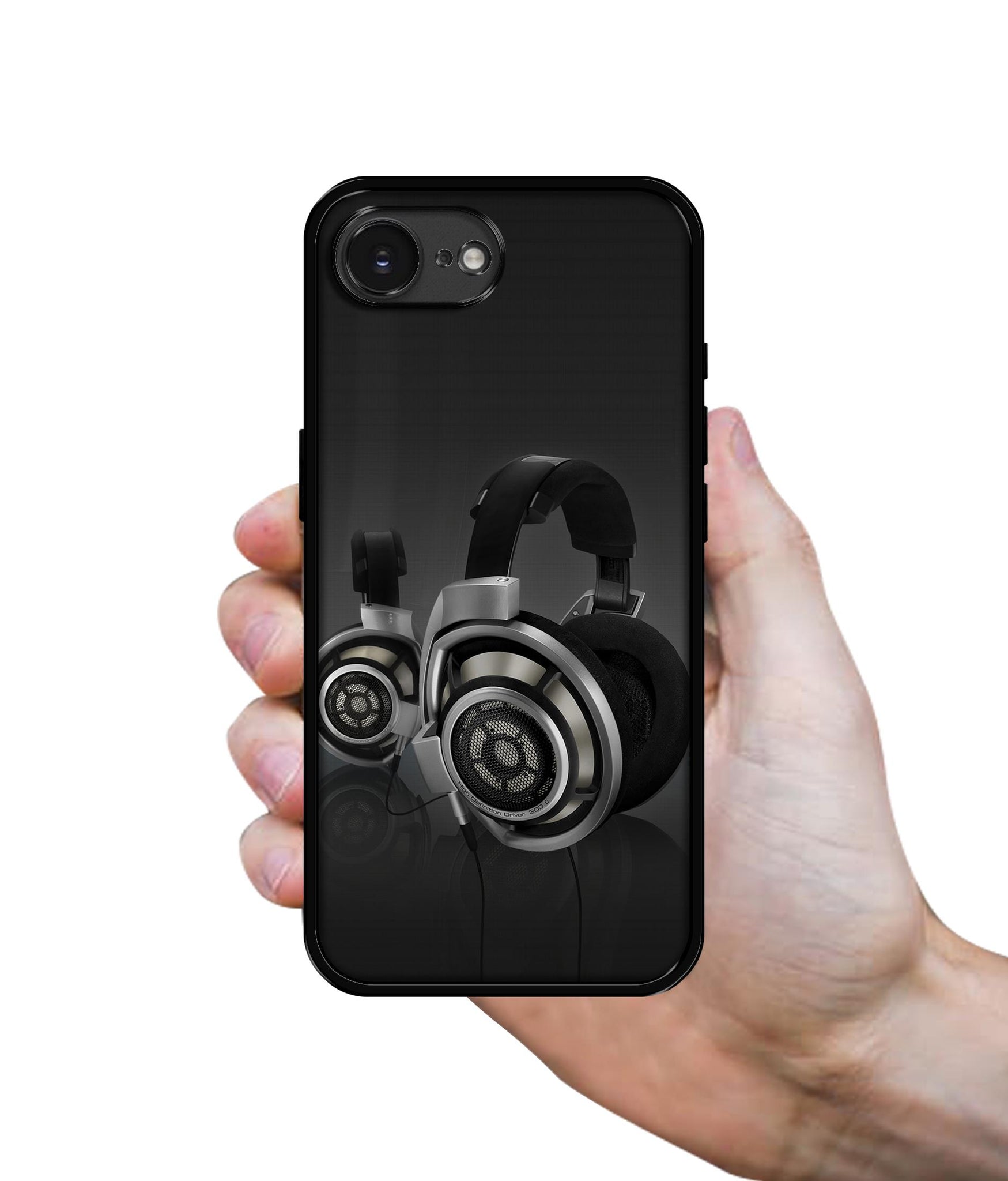 Head Phone Designer 2D Printed Back Case Cover for Apple iPhone 16e
