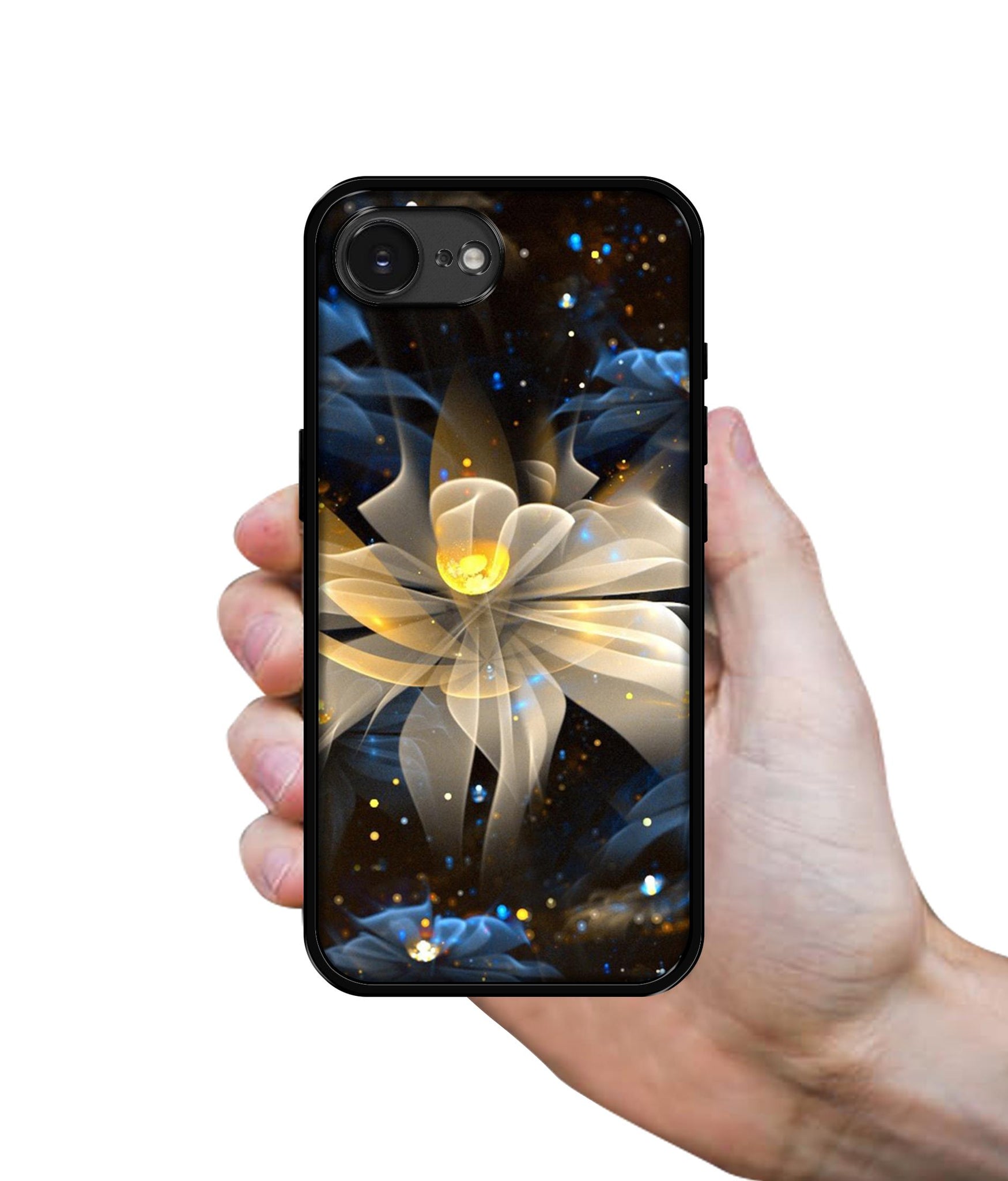 Art Flower Designer 2D Printed Back Case Cover for Apple iPhone 16e
