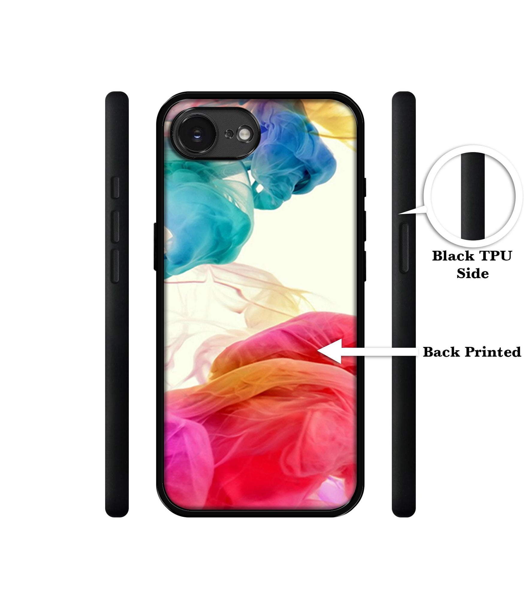 Colored Smoke Designer 2D Printed Back Case Cover for Apple iPhone 16e