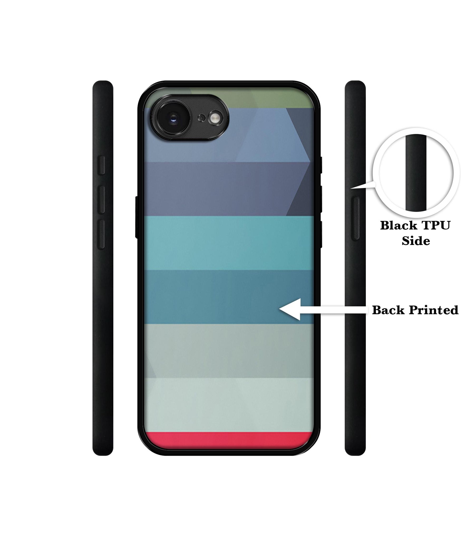 Colorful Lines Designer 2D Printed Back Case Cover for Apple iPhone 16e