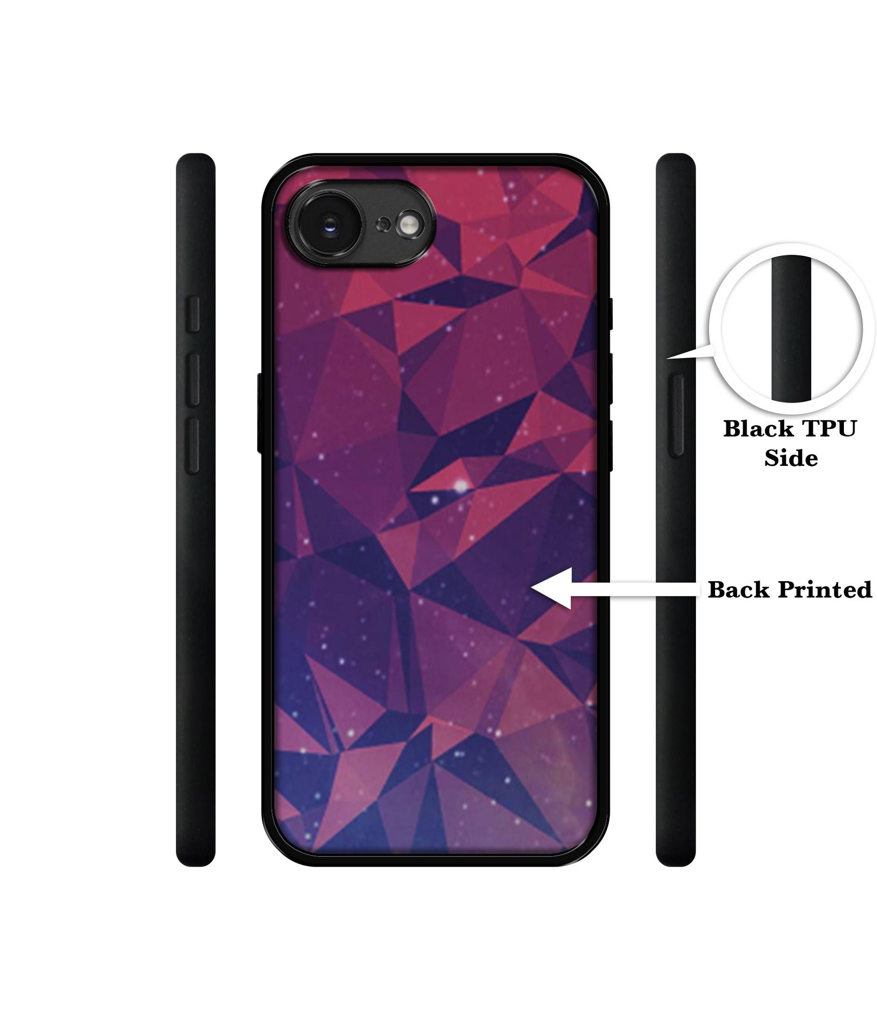 Bad Color Shape Designer 2D Printed Back Case Cover for Apple iPhone 16e