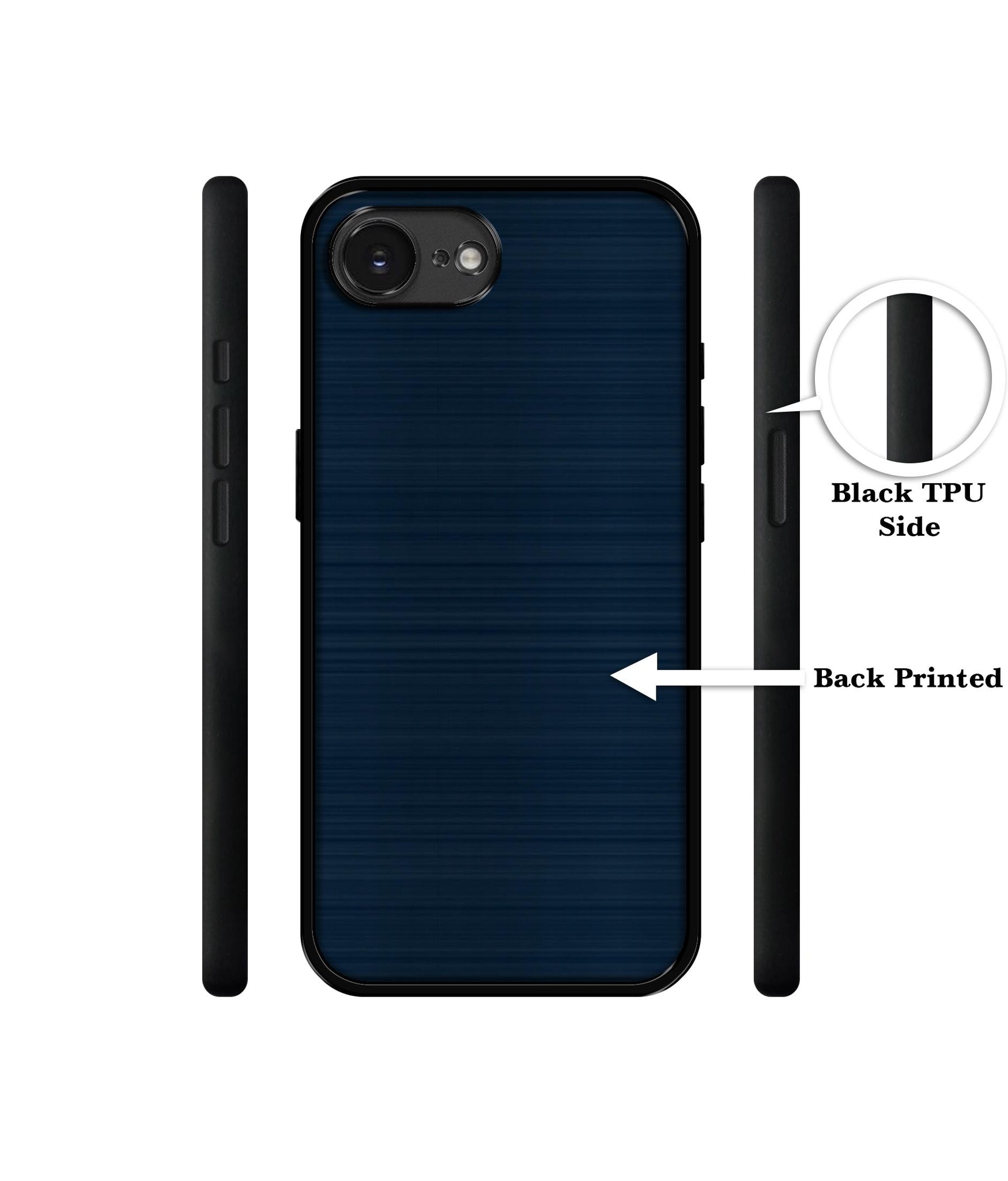 Blue Line Designer 2D Printed Back Case Cover for Apple iPhone 16e