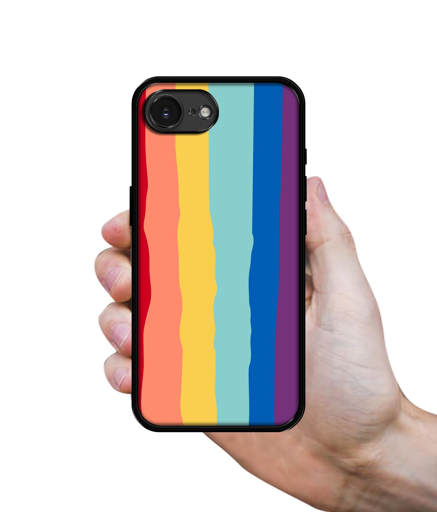 Rainbow Designer 2D Printed Back Case Cover for Apple iPhone 16e