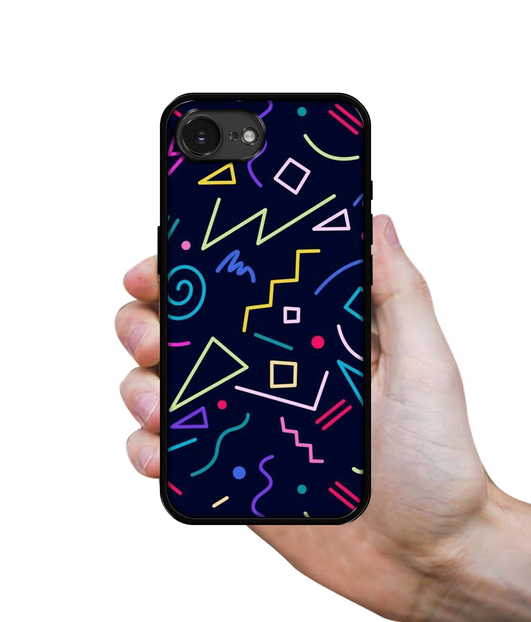 Retro Abstract Designer 2D Printed Back Case Cover for Apple iPhone 16e