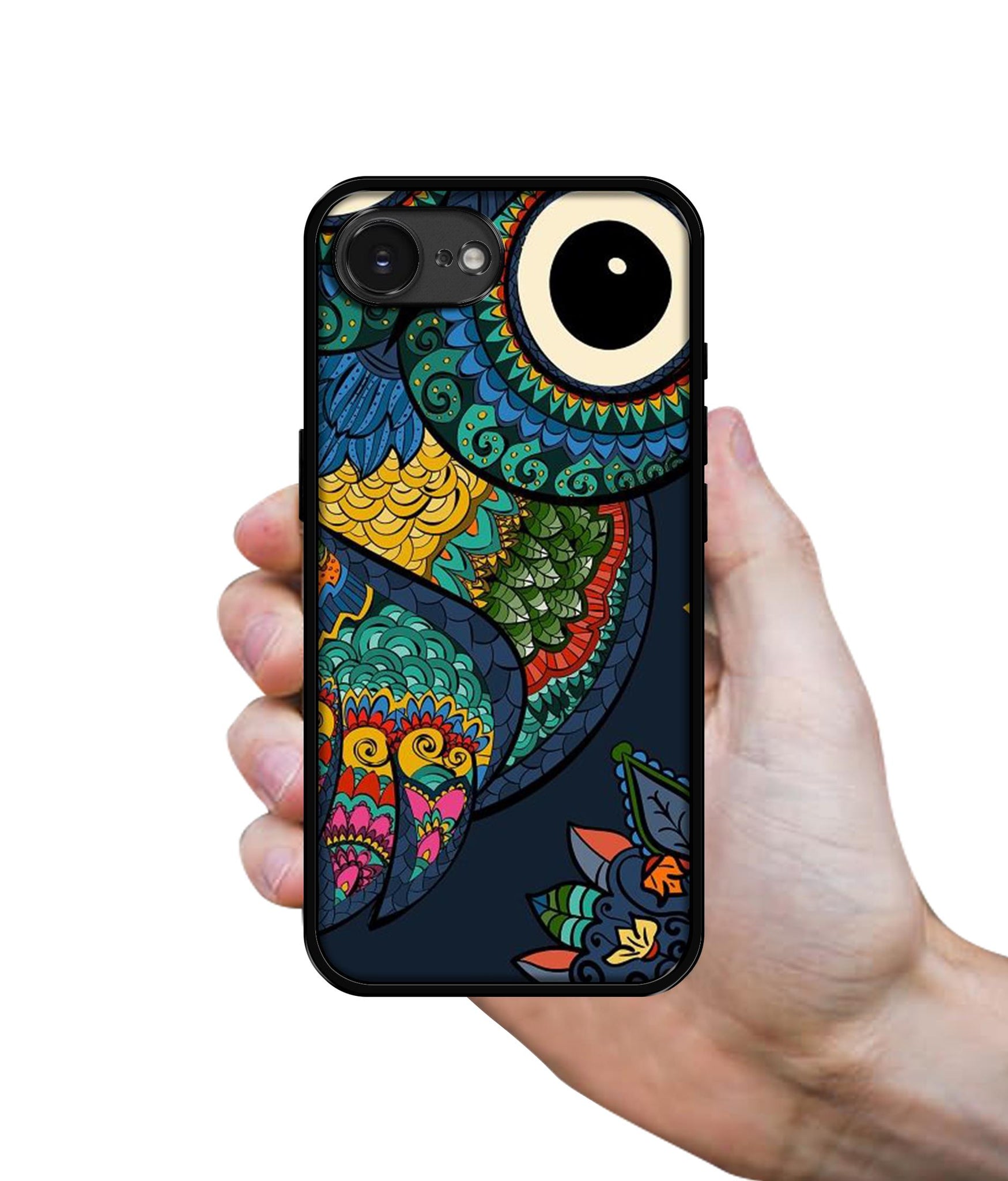 Owl Illustration Designer 2D Printed Back Case Cover for Apple iPhone 16e