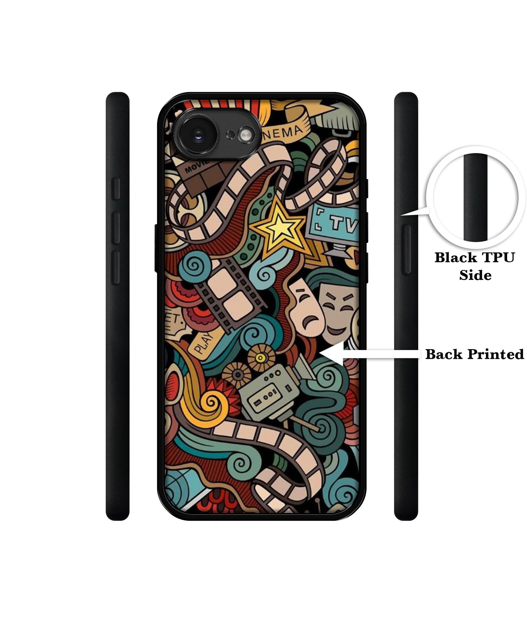 Movies Designer 2D Printed Back Case Cover for Apple iPhone 16e