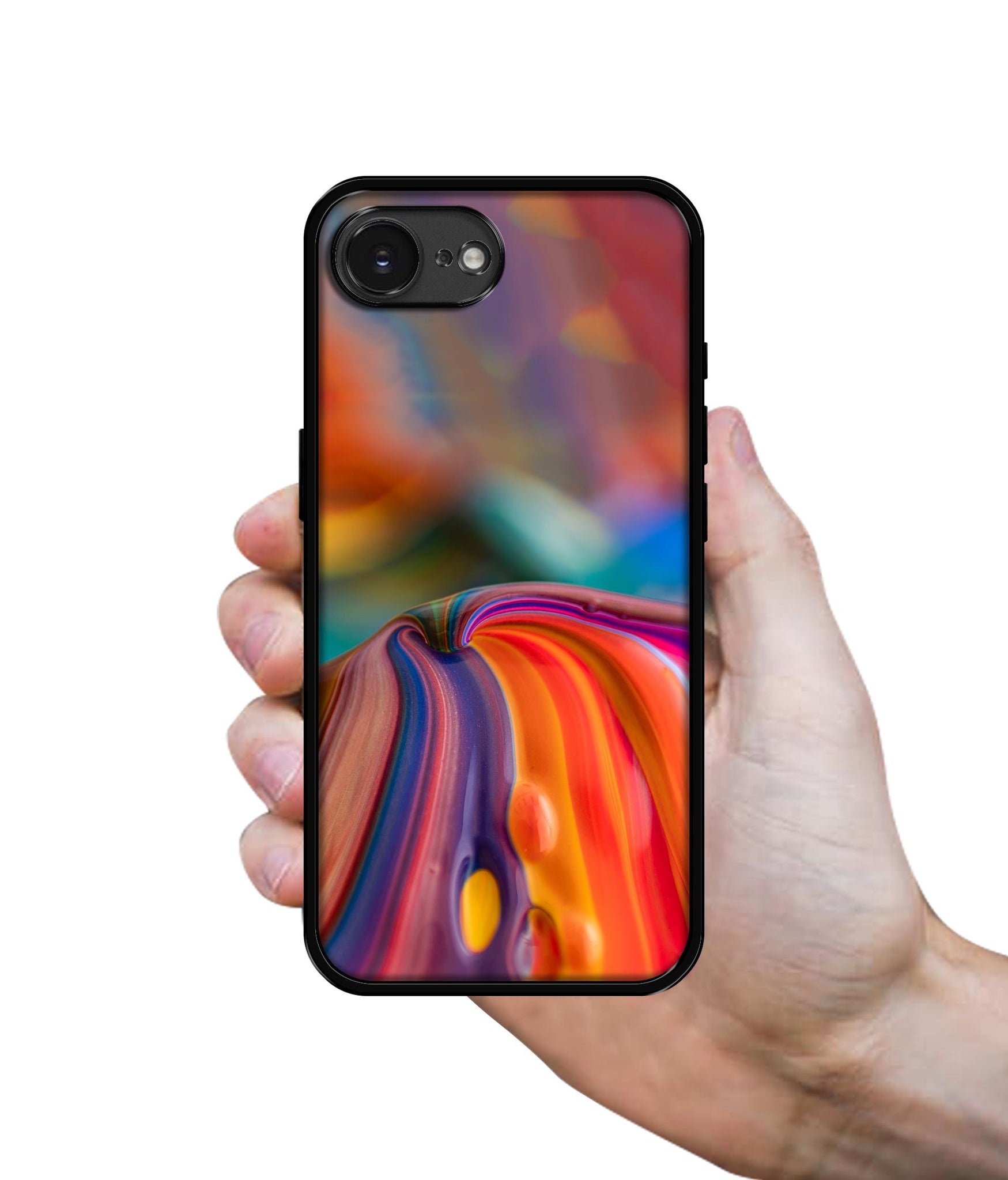 Rainbow Colors Designer 2D Printed Back Case Cover for Apple iPhone 16e