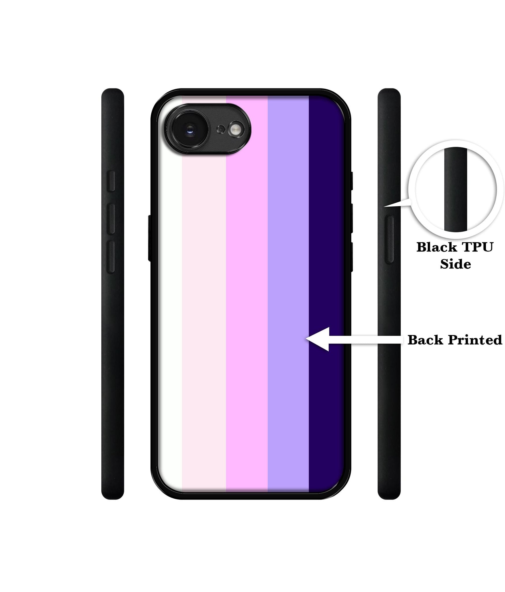 Pink and Purple Lines Designer 2D Printed Back Case Cover for Apple iPhone 16e