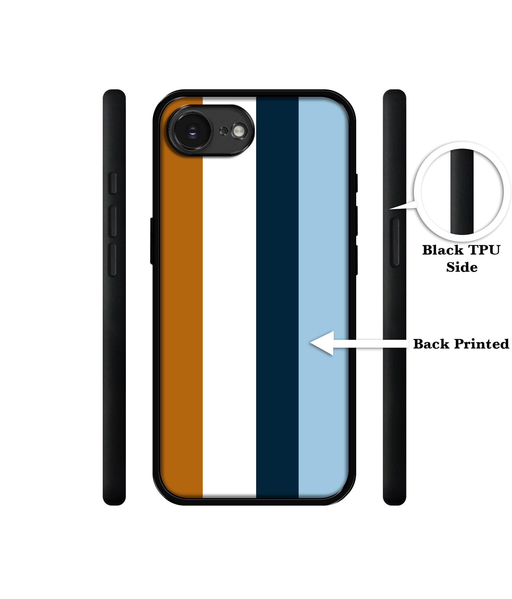 Color Stripes Designer 2D Printed Back Case Cover for Apple iPhone 16e