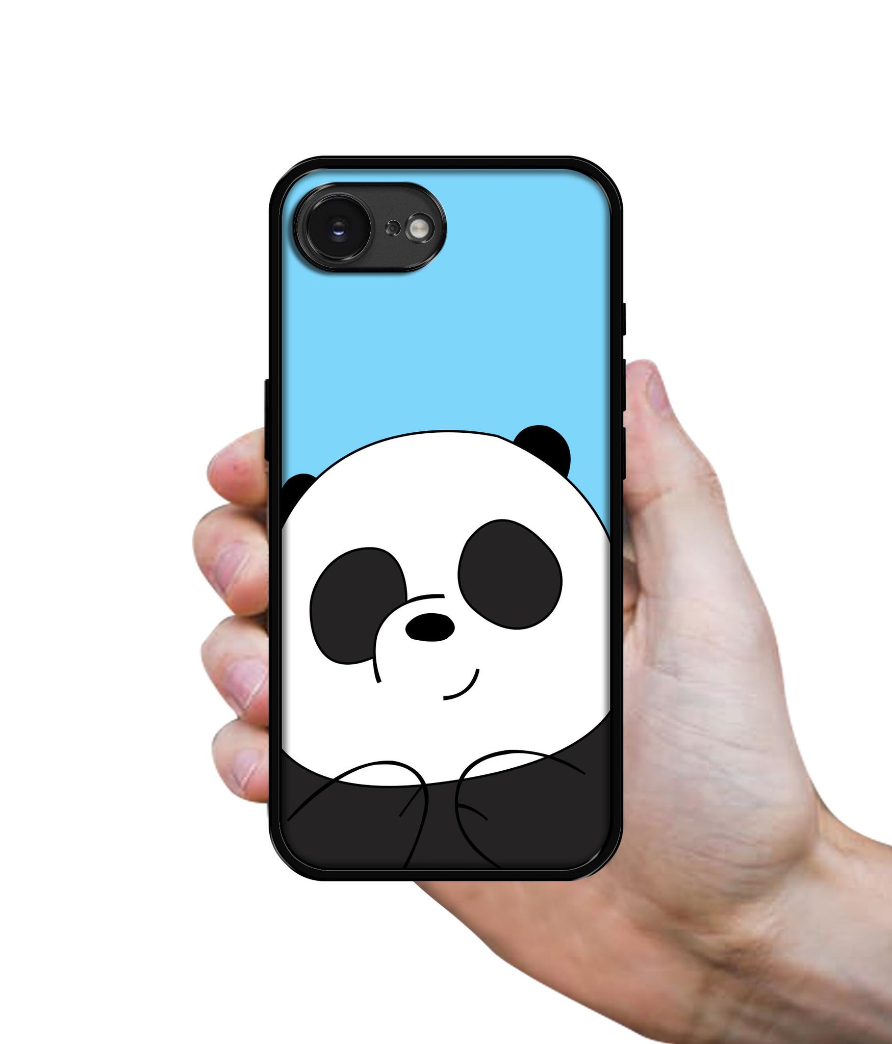 Cute Panda Designer 2D Printed Back Case Cover for Apple iPhone 16e