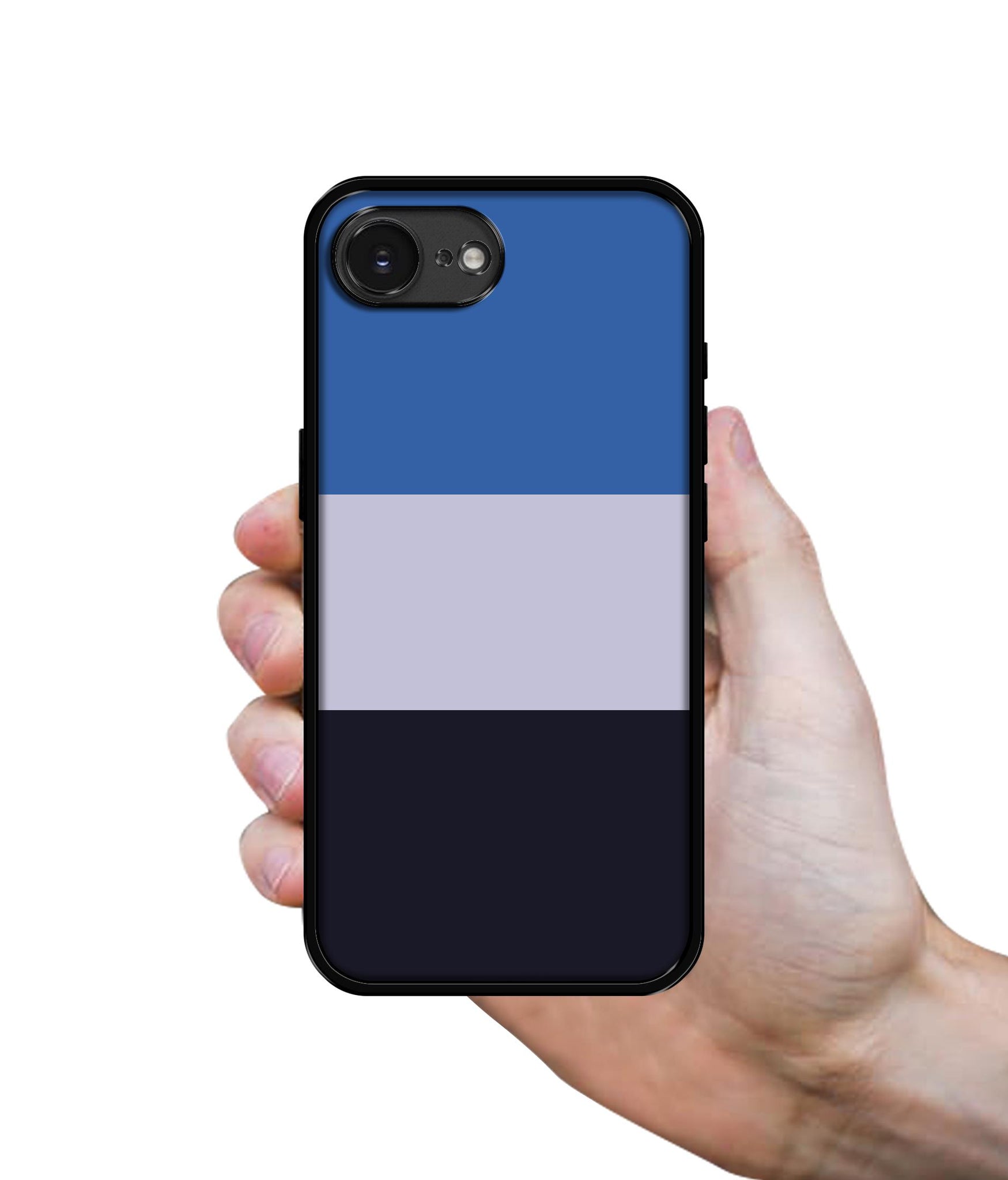 Three Color Stripes Designer 2D Printed Back Case Cover for Apple iPhone 16e