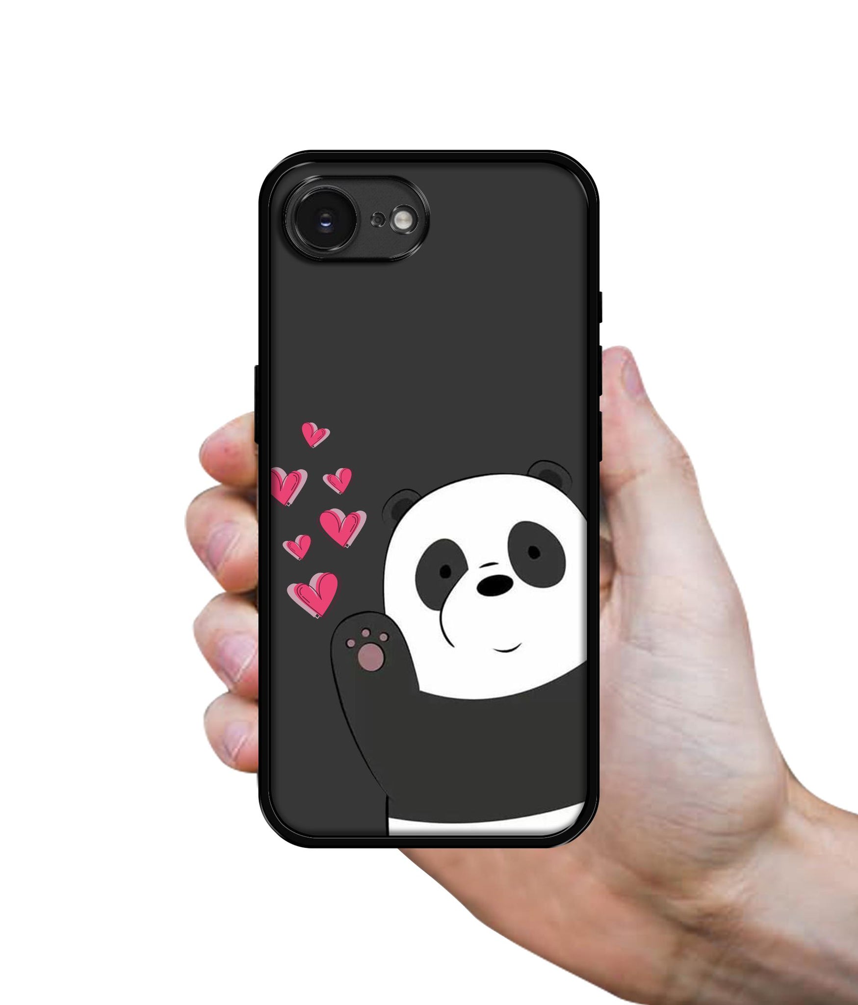 Love Panda Designer 2D Printed Back Case Cover for Apple iPhone 16e