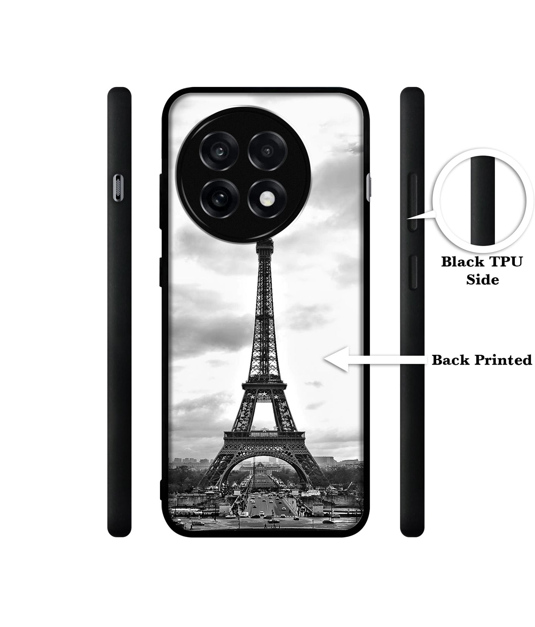 Eiffel Tower Design Designer 2D Printed Back Case Cover for OnePlus 13R 5G