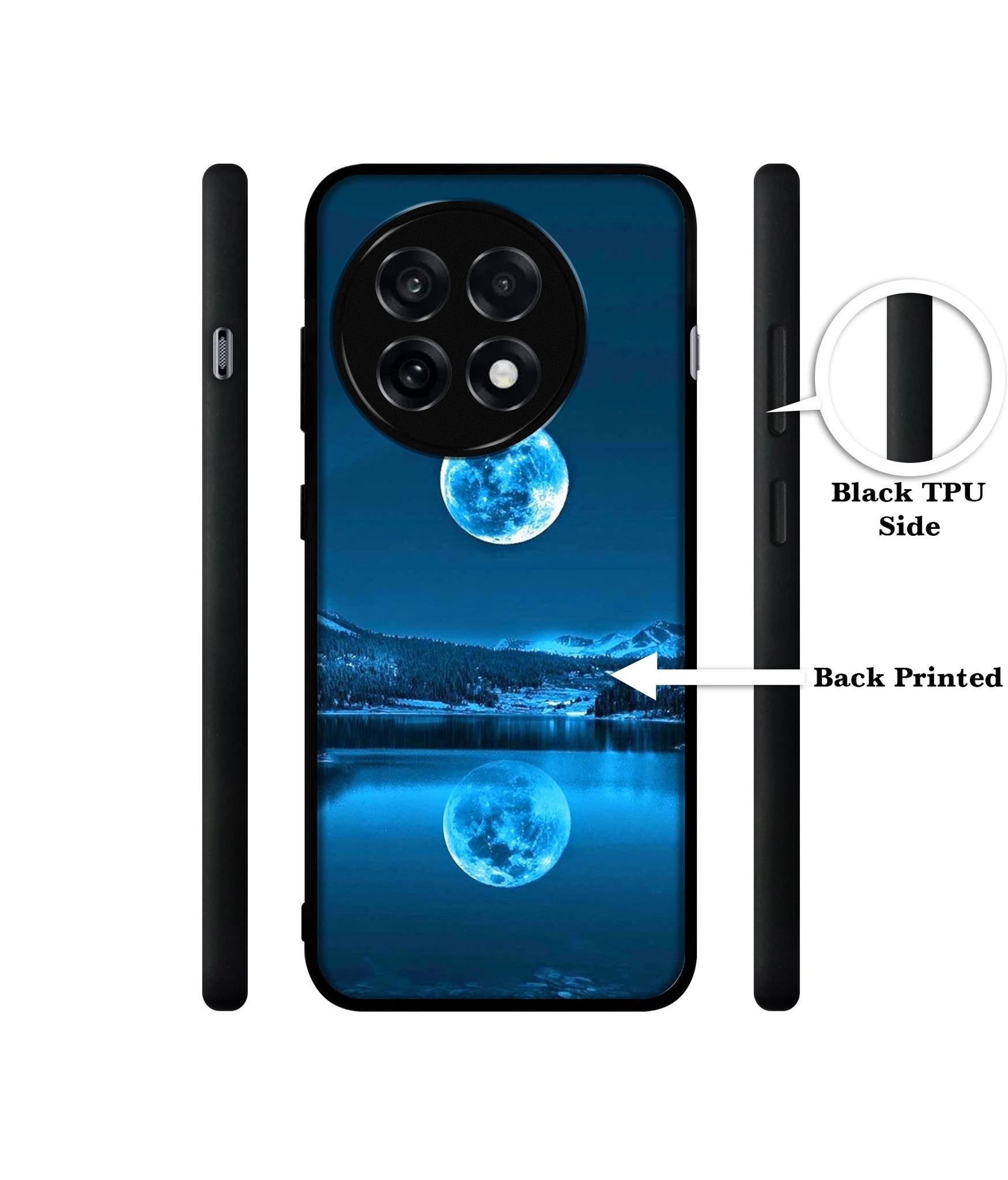 Awesome Moon Design Designer 2D Printed Back Case Cover for OnePlus 13R 5G