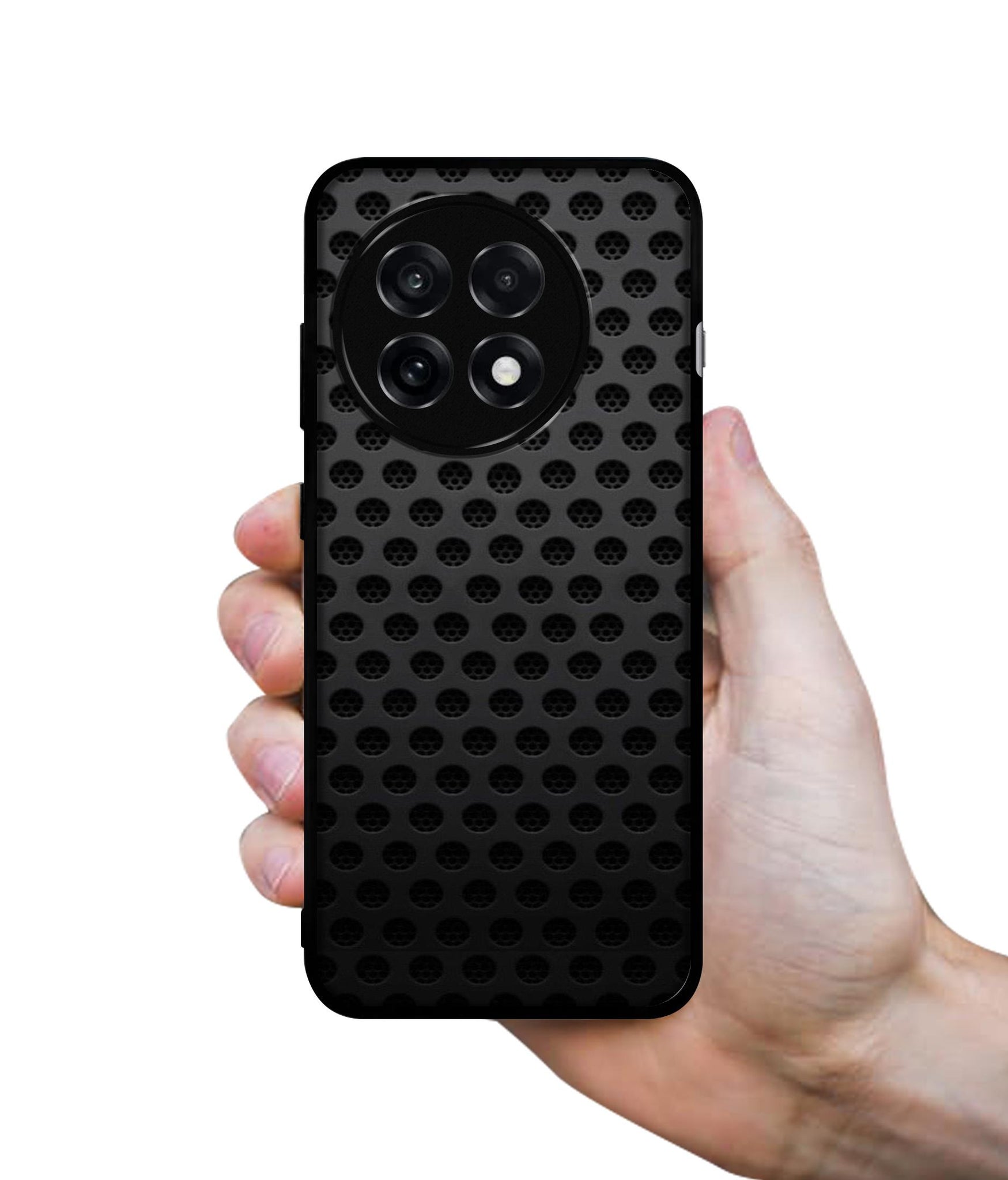Black Circle Design Designer 2D Printed Back Case Cover for OnePlus 13R 5G
