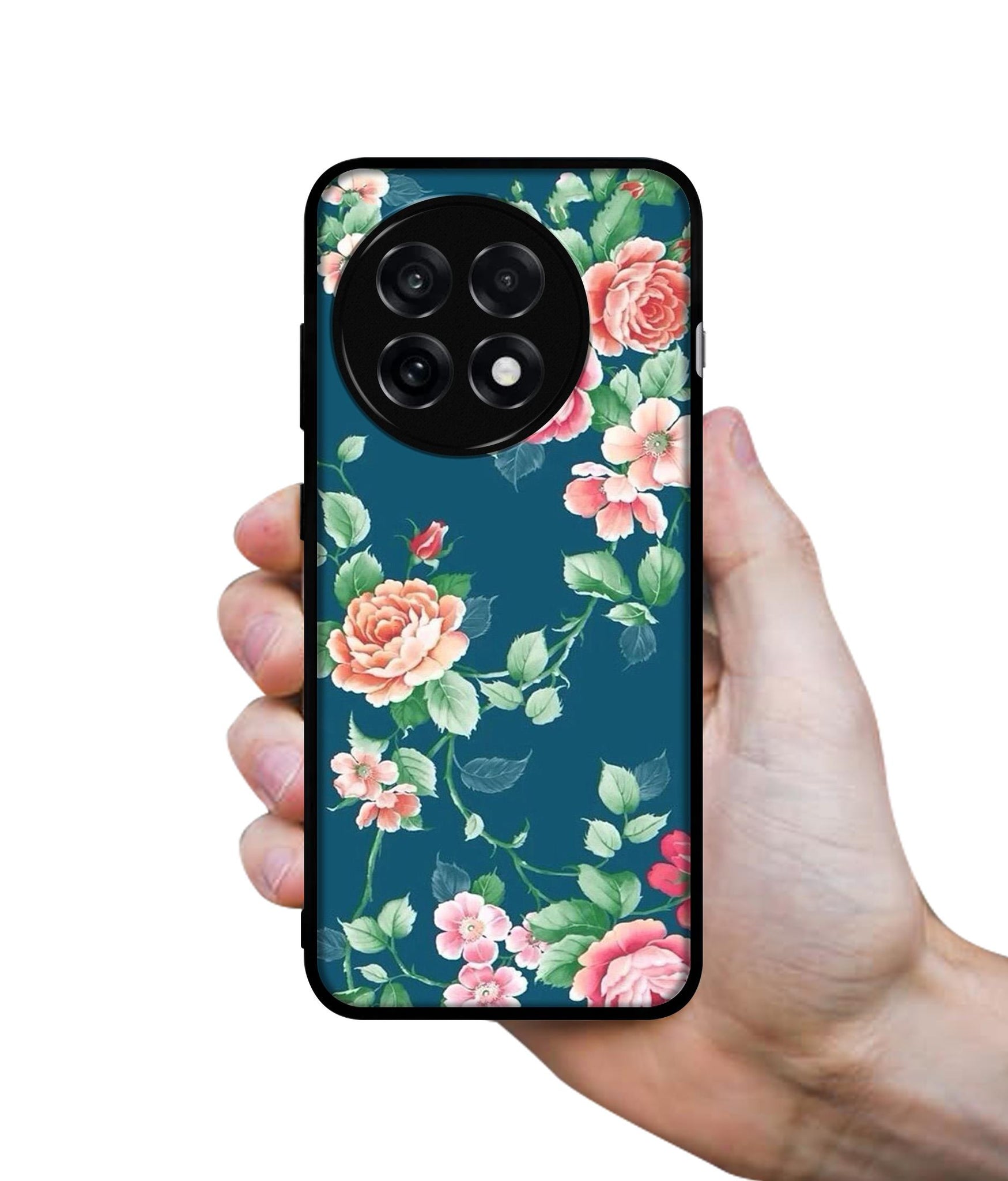 Vintage Floral Design Designer 2D Printed Back Case Cover for OnePlus 13R 5G