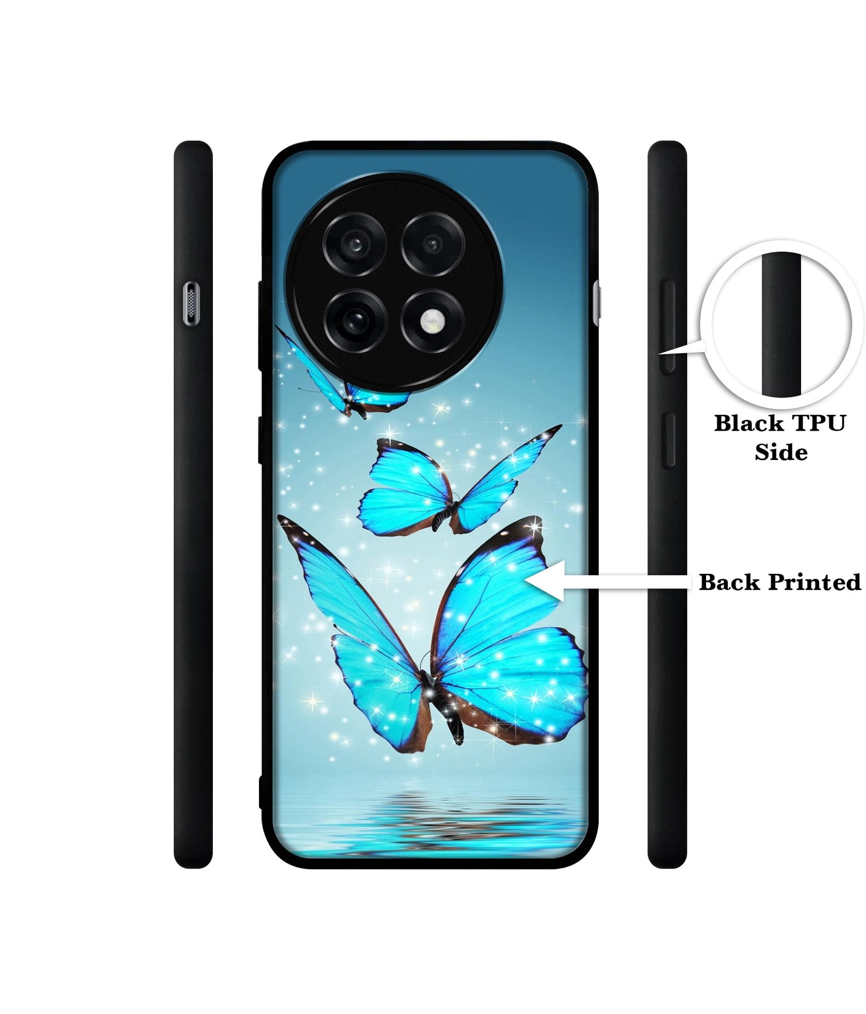 Flying Butterflies Design Designer 2D Printed Back Case Cover for OnePlus 13R 5G