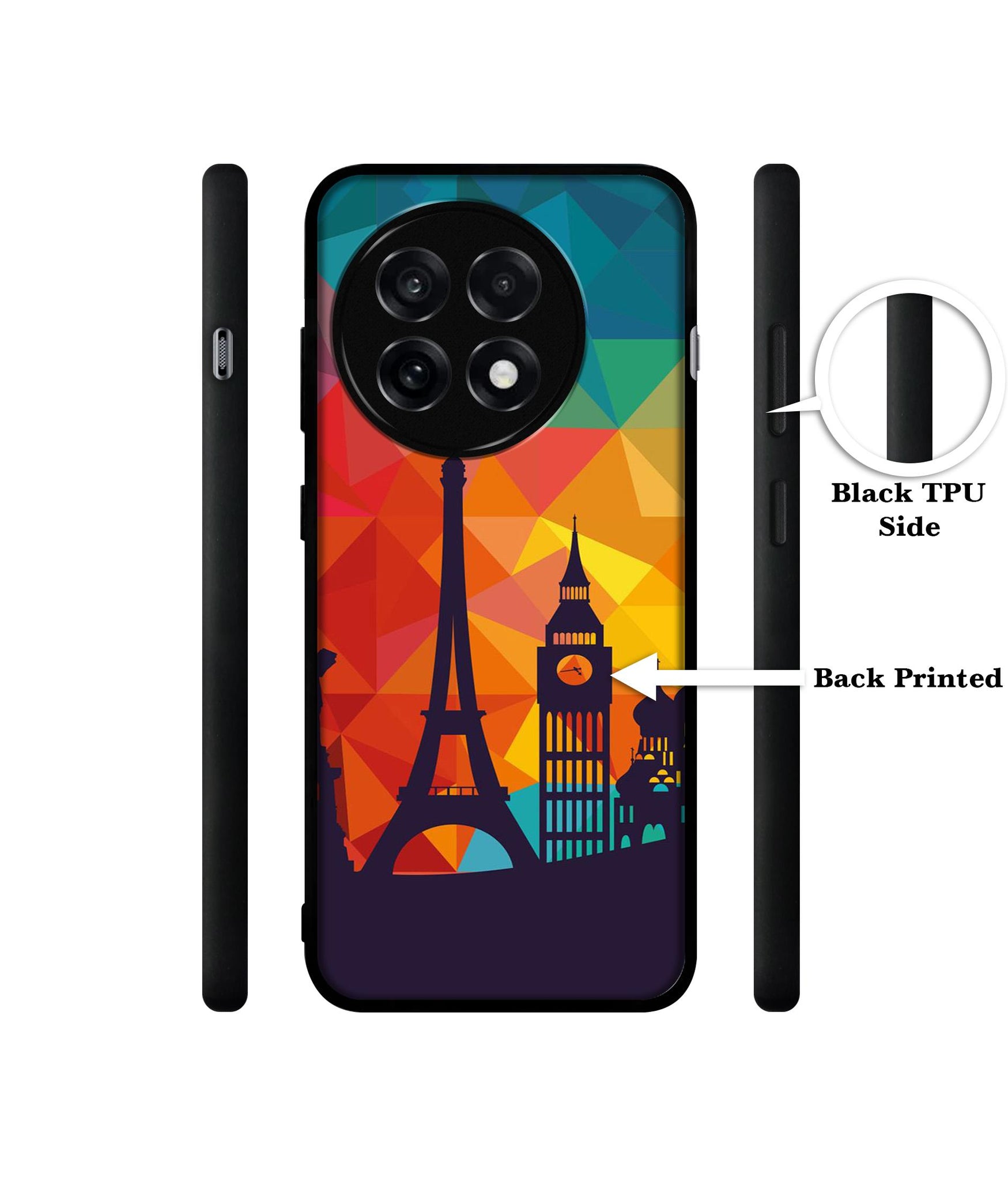Colored Paris Design Designer 2D Printed Back Case Cover for OnePlus 13R 5G