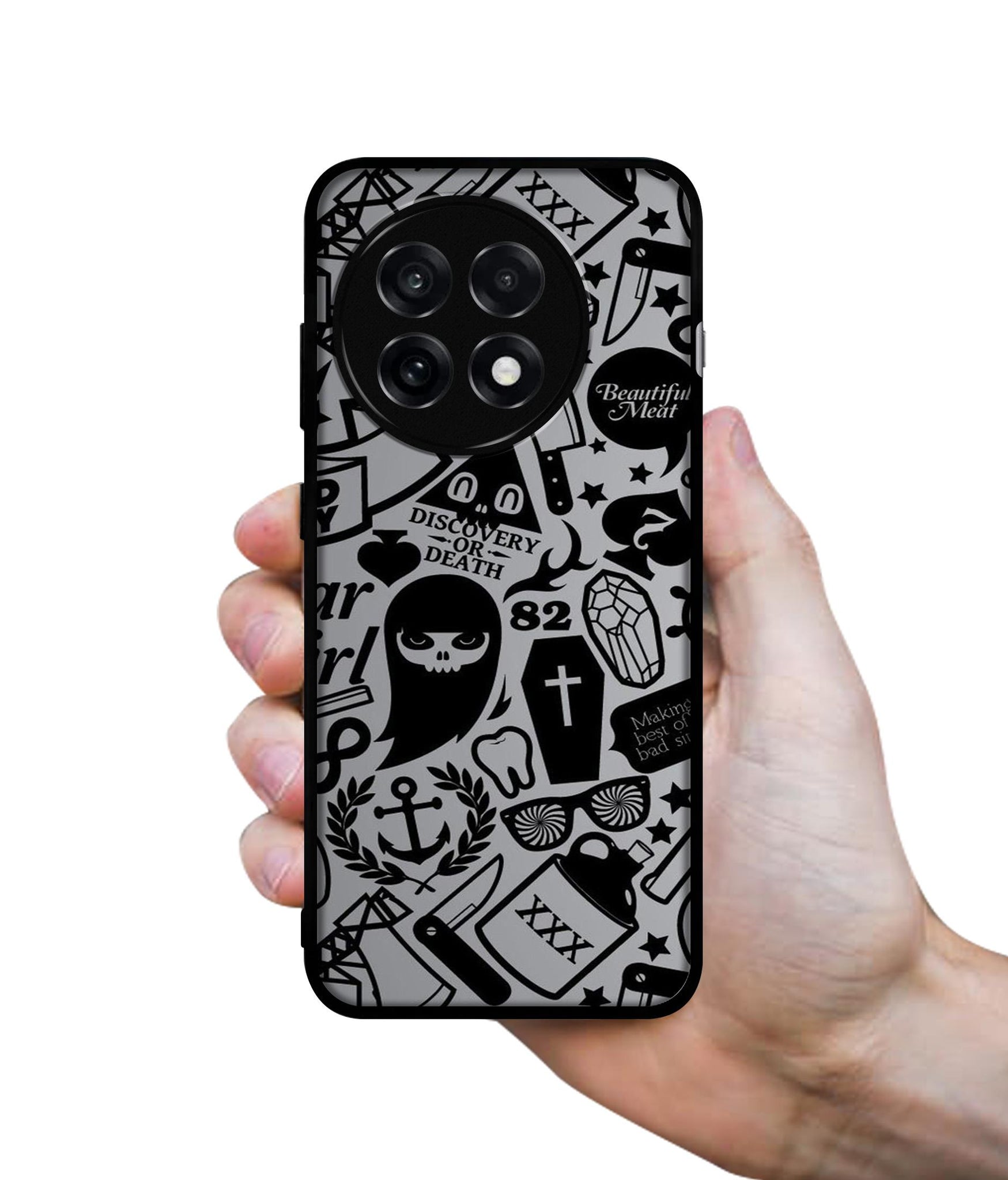 Discover Or Death Design Designer 2D Printed Back Case Cover for OnePlus 13R 5G