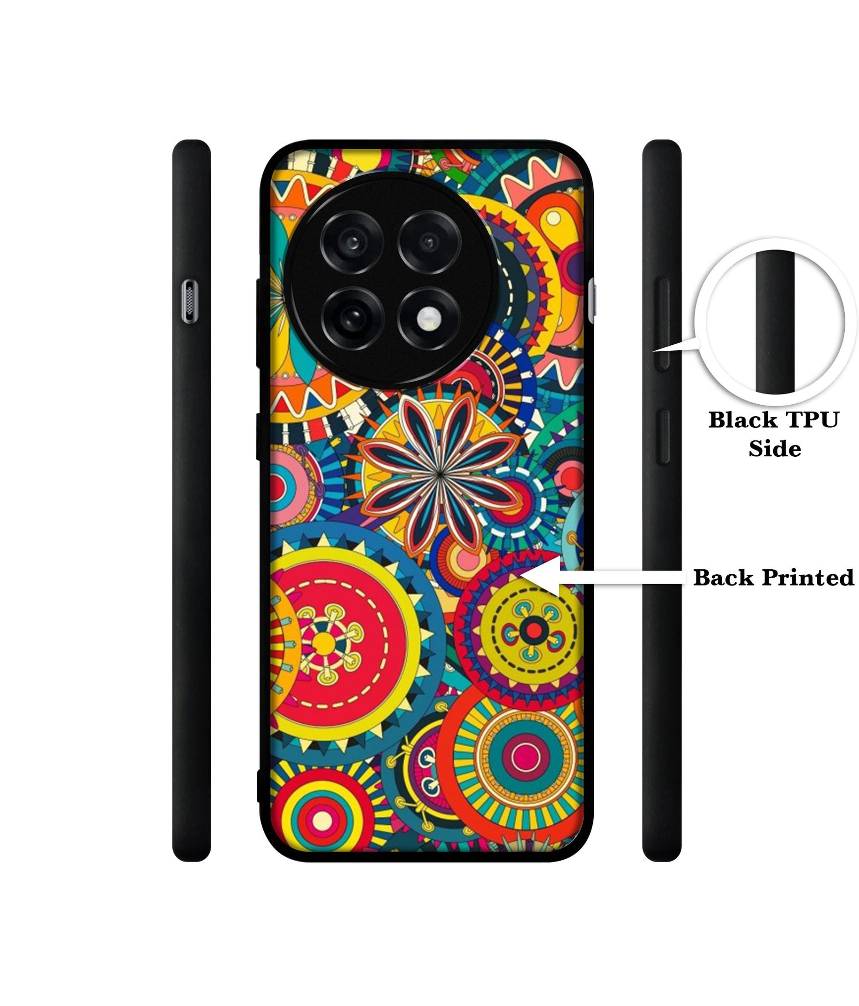 Ring Pattern Print Design Designer 2D Printed Back Case Cover for OnePlus 13R 5G