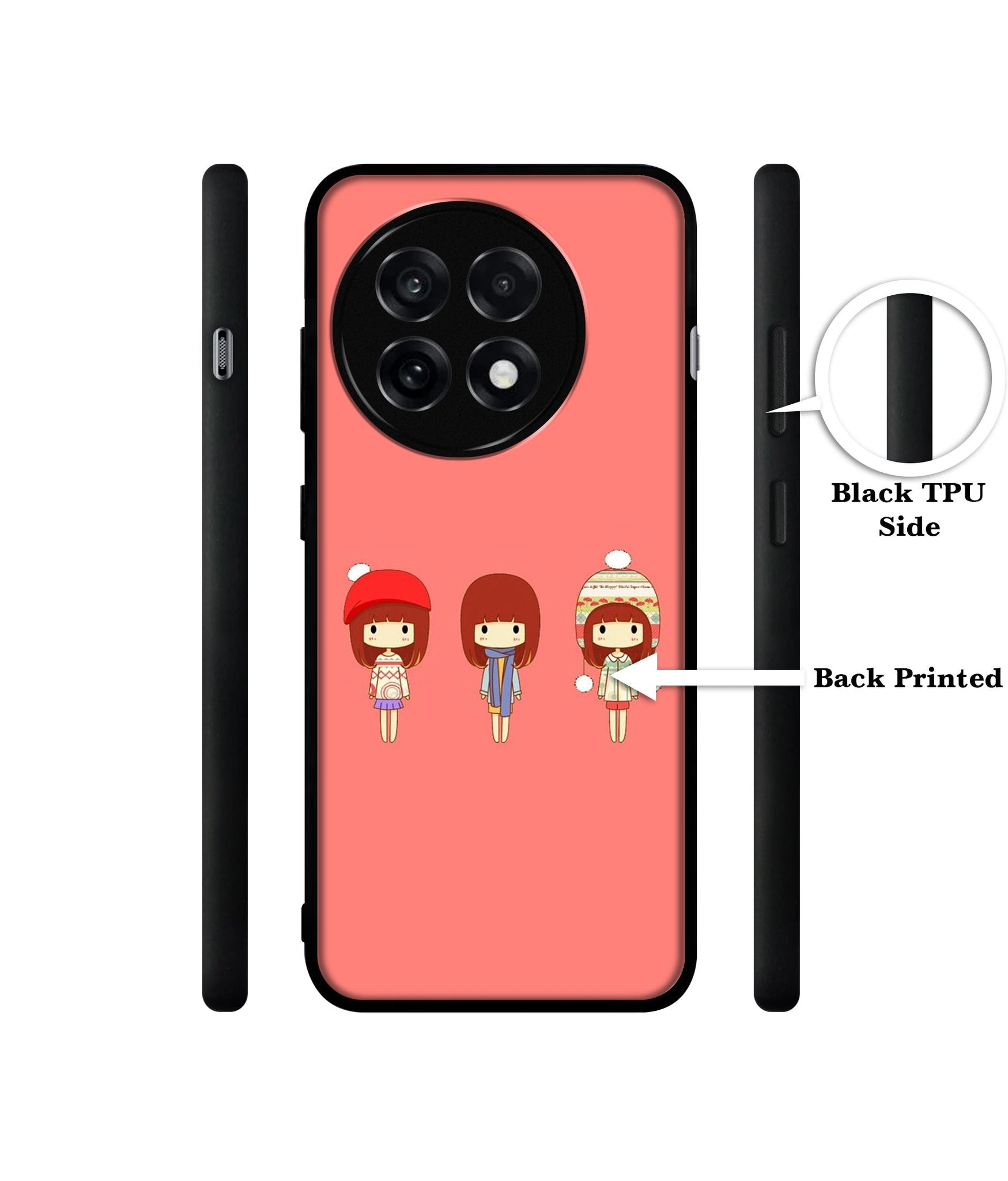 Cute Girls Design Designer 2D Printed Back Case Cover for OnePlus 13R 5G