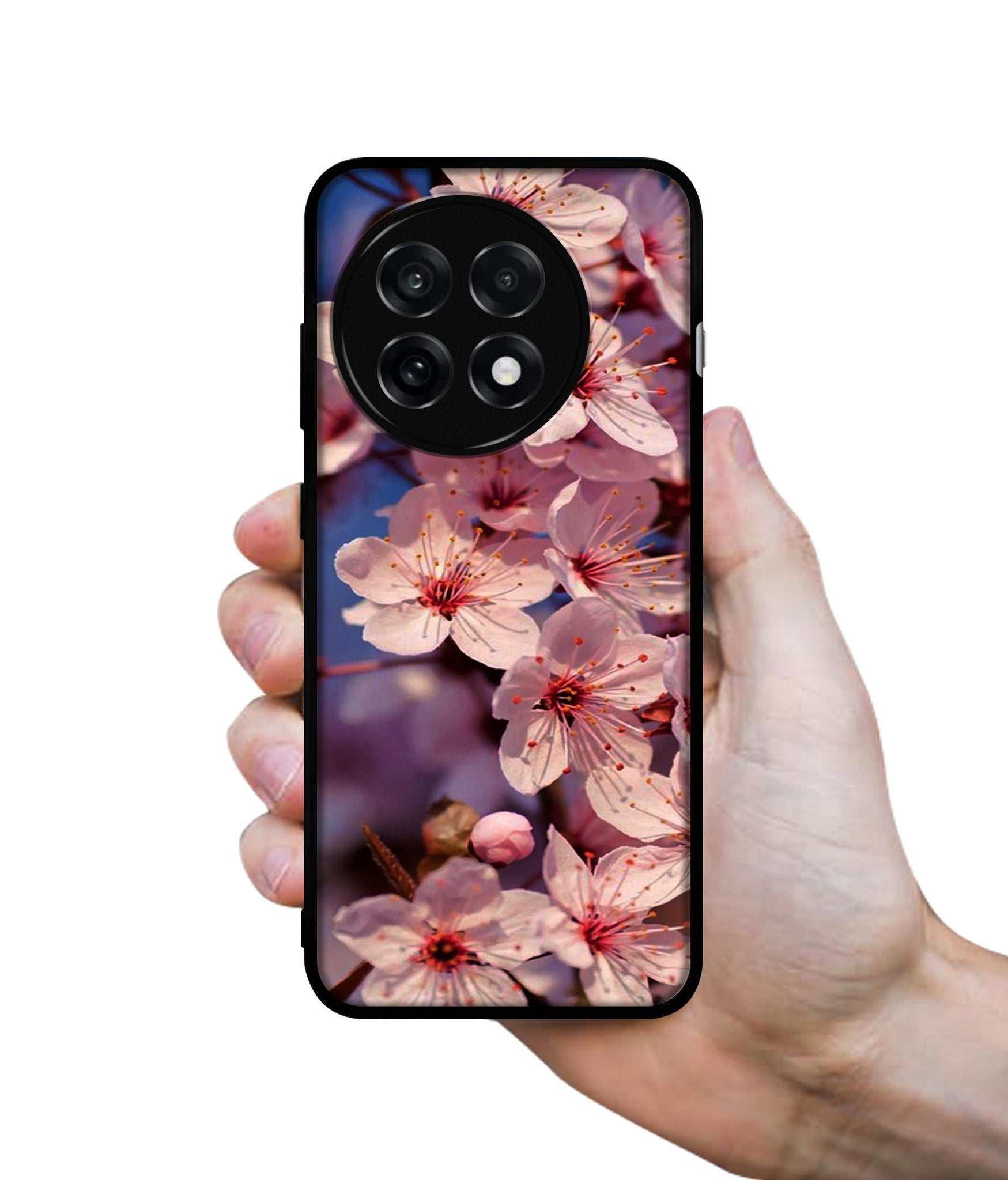 Pink Flowers Pattern Design Designer 2D Printed Back Case Cover for OnePlus 13R 5G