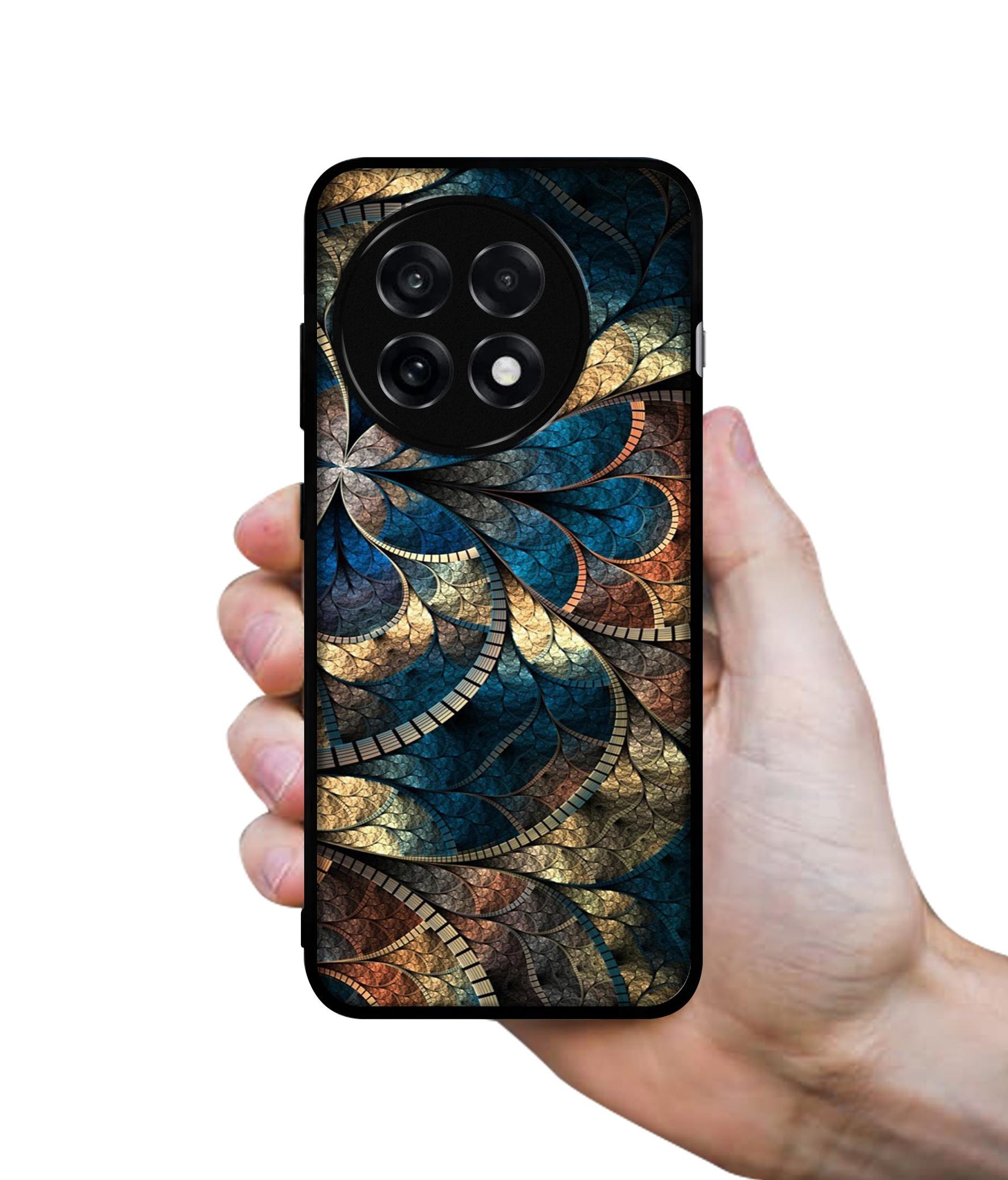 Fractional Pattern Design Designer 2D Printed Back Case Cover for OnePlus 13R 5G