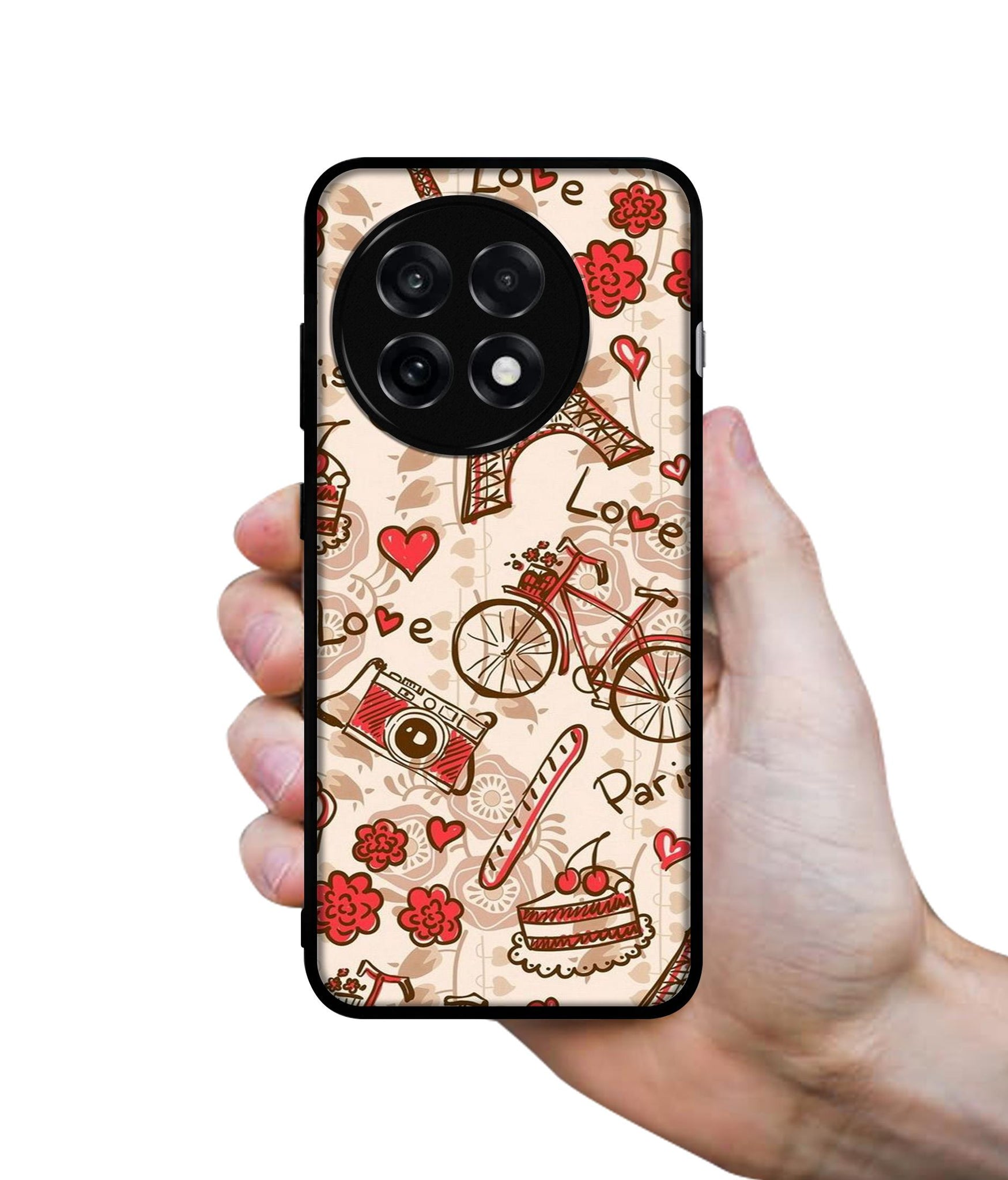 Vintage Paris Design Designer 2D Printed Back Case Cover for OnePlus 13R 5G