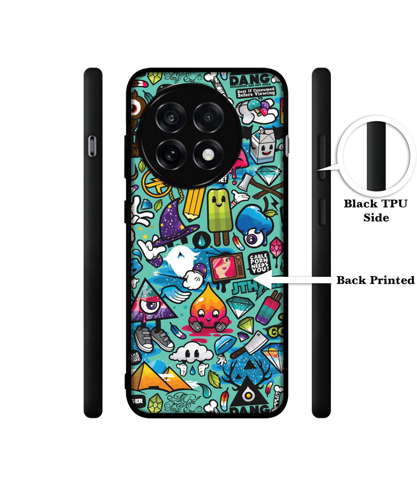 Crazy Design Designer 2D Printed Back Case Cover for OnePlus 13R 5G