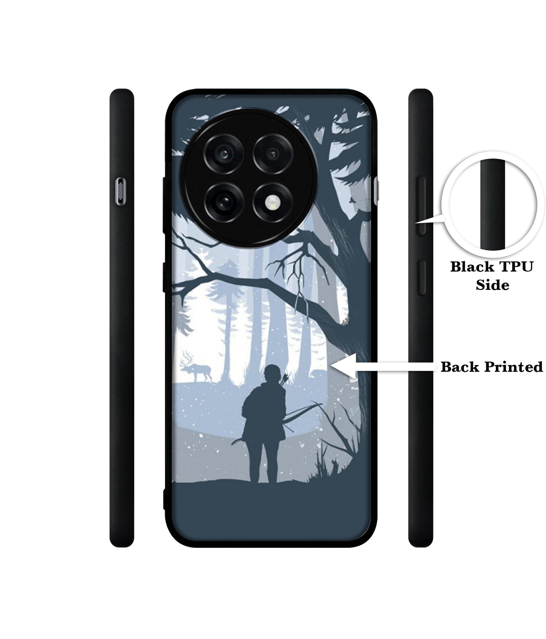 Hunter Design Designer 2D Printed Back Case Cover for OnePlus 13R 5G