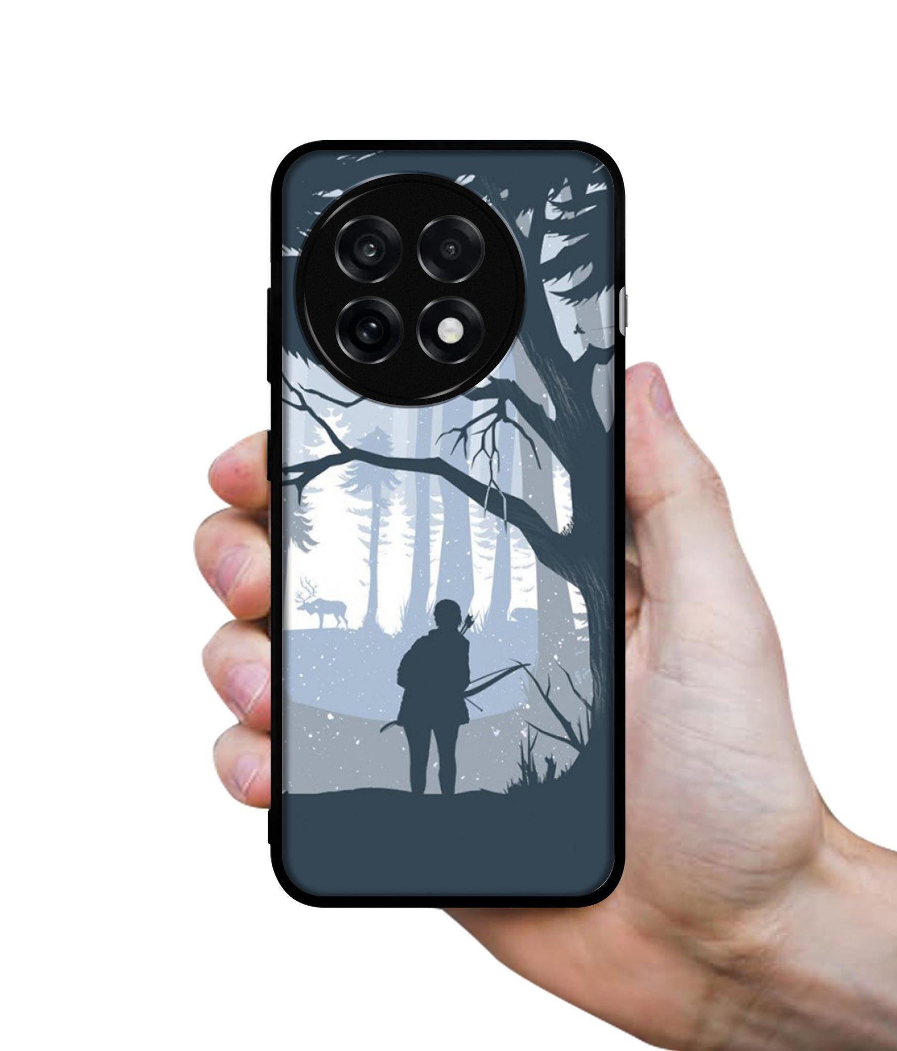 Hunter Design Designer 2D Printed Back Case Cover for OnePlus 13R 5G