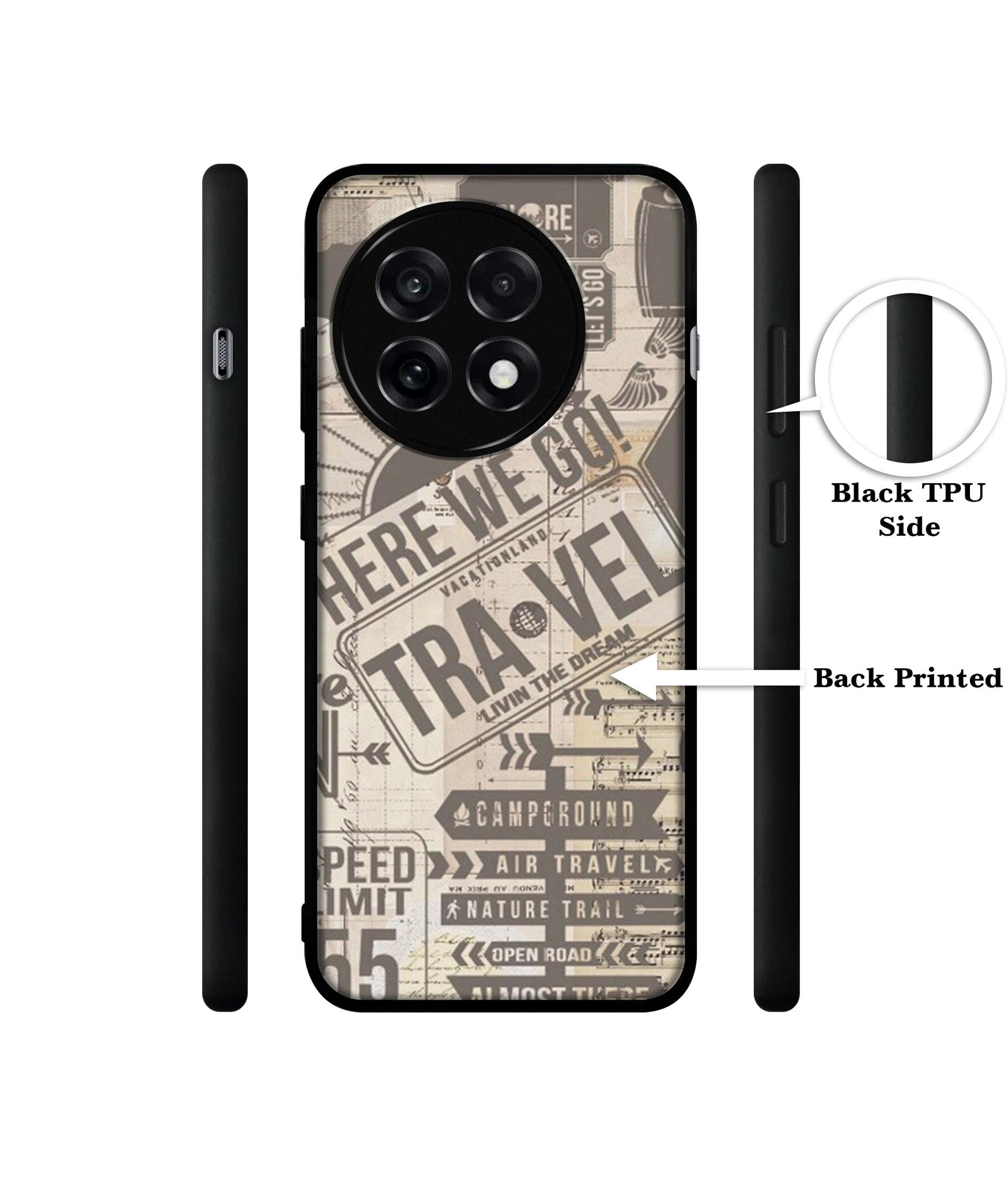 Travel Design Designer 2D Printed Back Case Cover for OnePlus 13R 5G