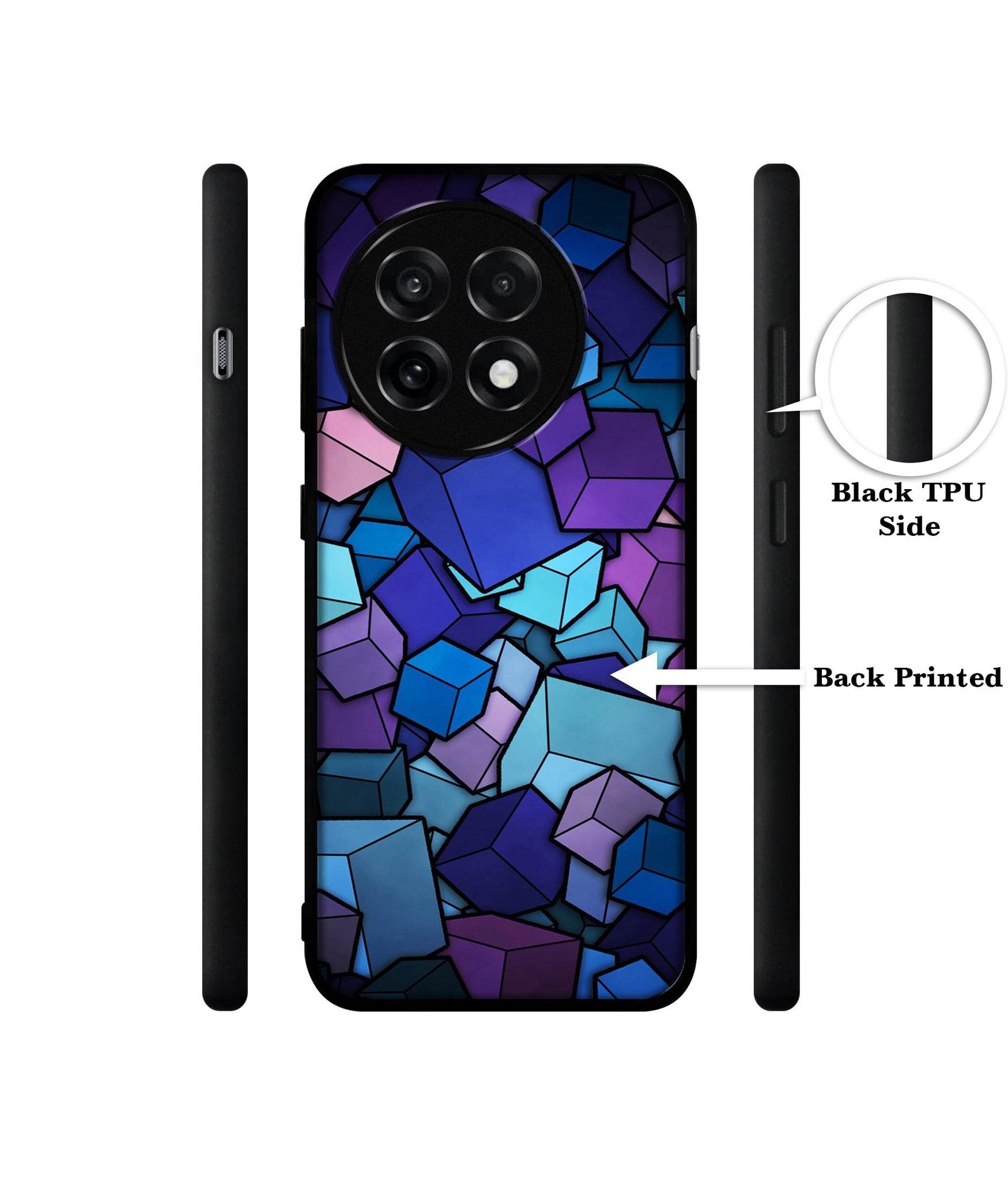 Color Box Design Designer 2D Printed Back Case Cover for OnePlus 13R 5G