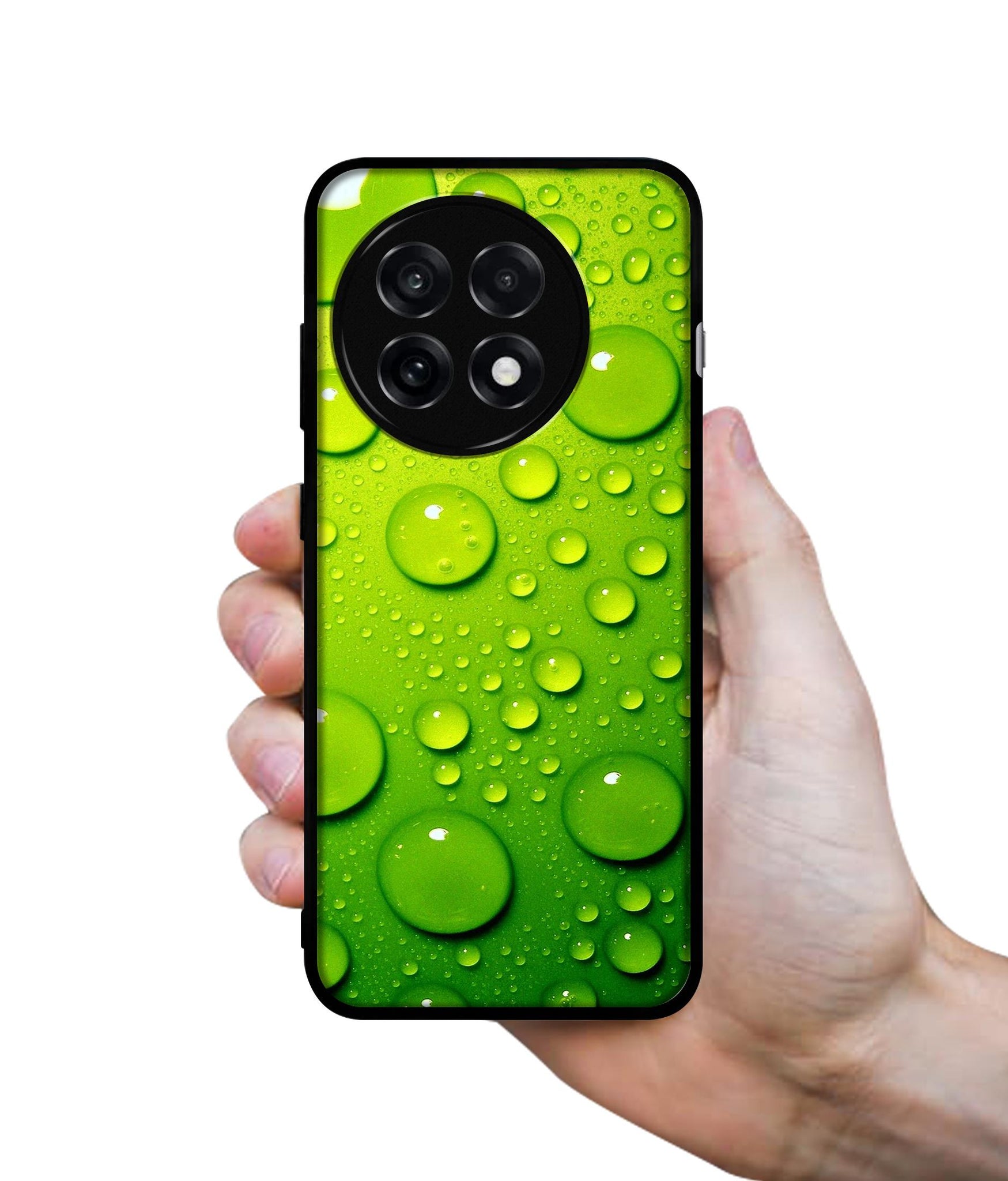 Green Bubbles Design Designer 2D Printed Back Case Cover for OnePlus 13R 5G