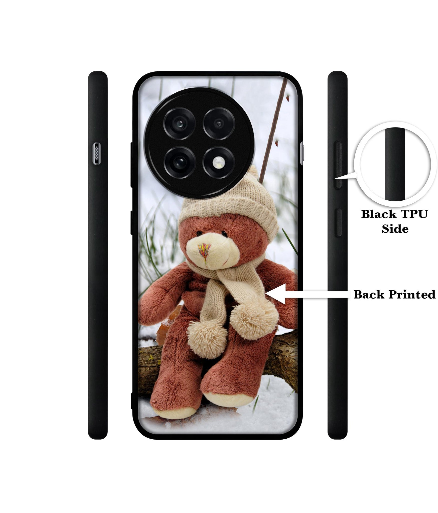 Woolen Bear Design Designer 2D Printed Back Case Cover for OnePlus 13R 5G