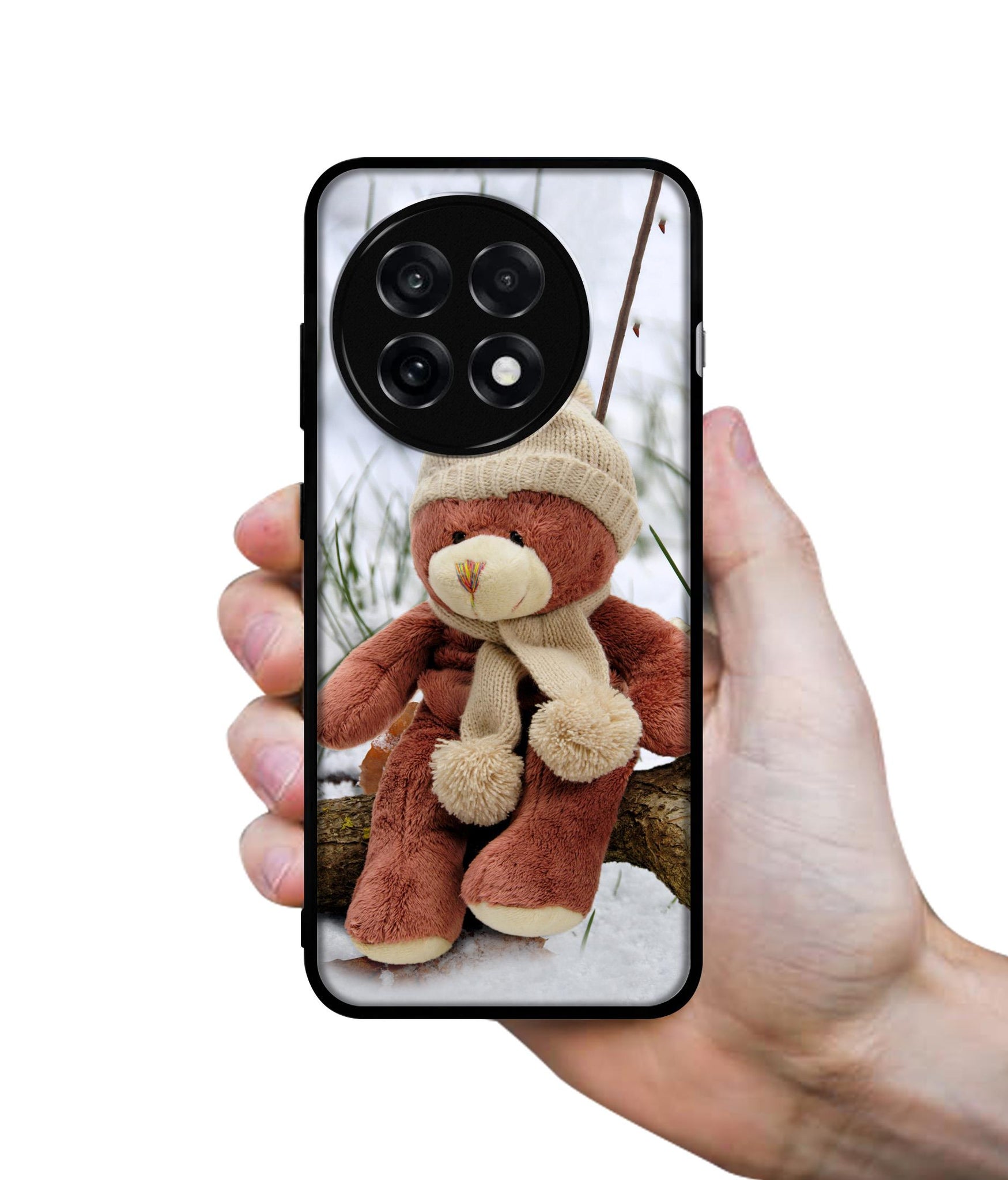 Woolen Bear Design Designer 2D Printed Back Case Cover for OnePlus 13R 5G