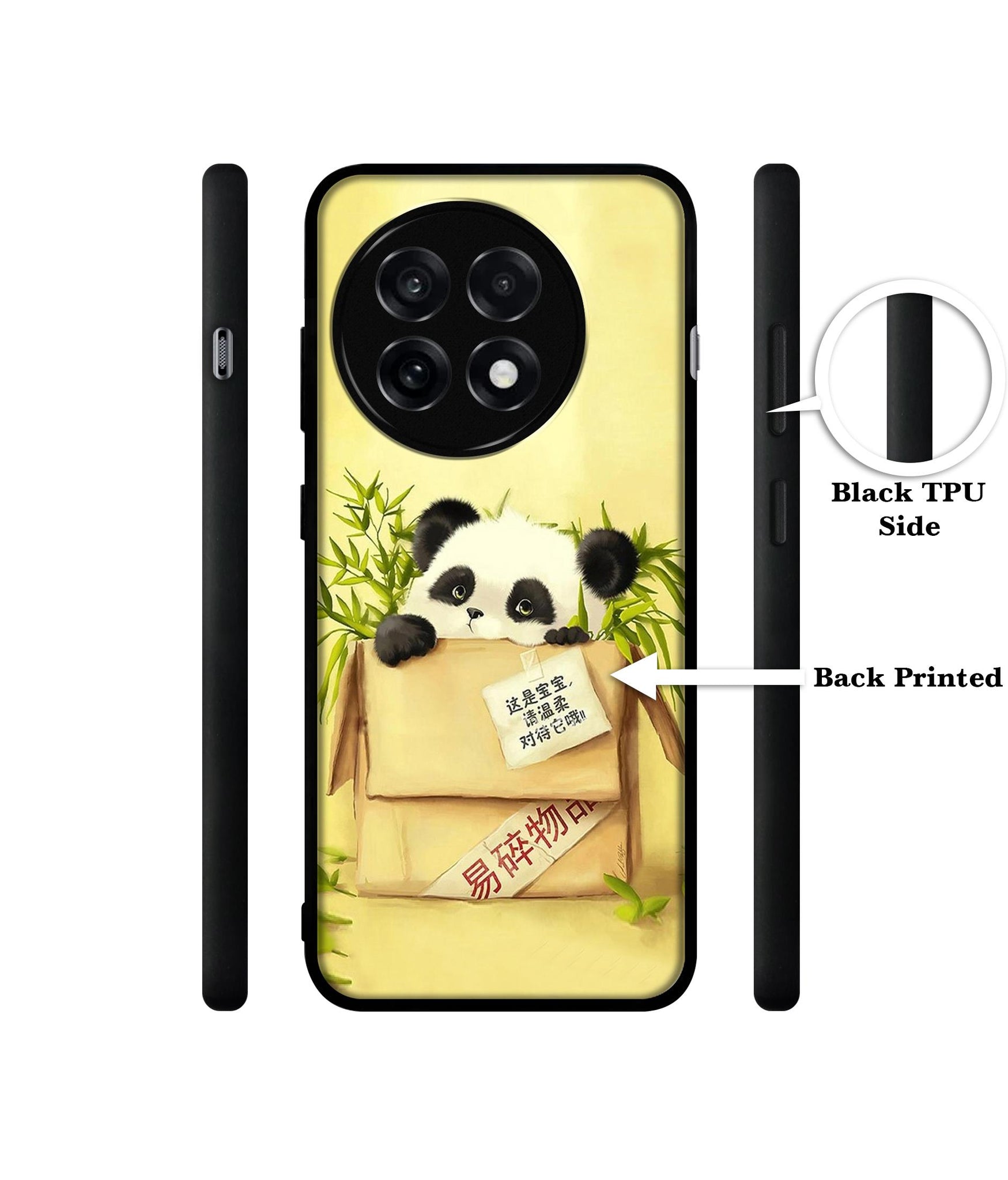 Panda In Box Design Designer 2D Printed Back Case Cover for OnePlus 13R 5G