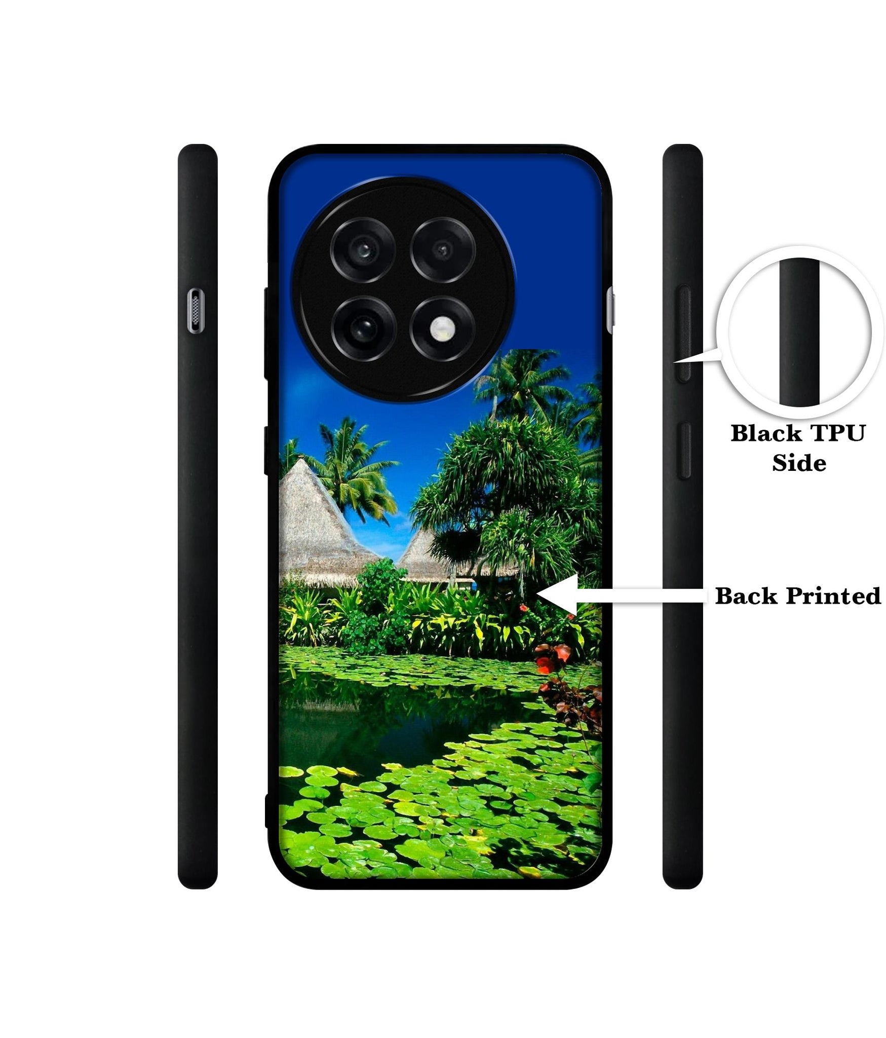 Tropics Water Design Designer 2D Printed Back Case Cover for OnePlus 13R 5G