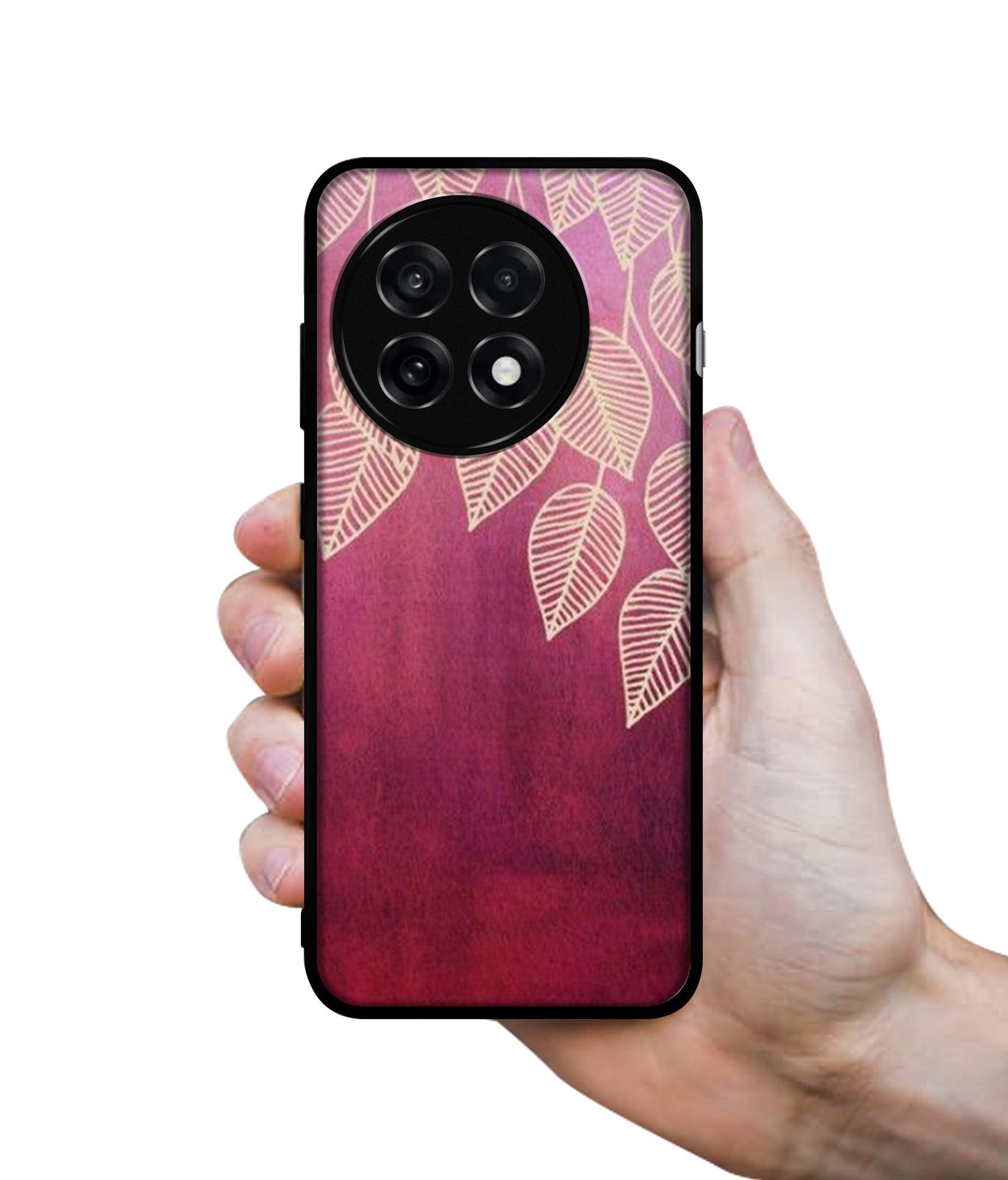 Leaf Pattern Design Designer 2D Printed Back Case Cover for OnePlus 13R 5G