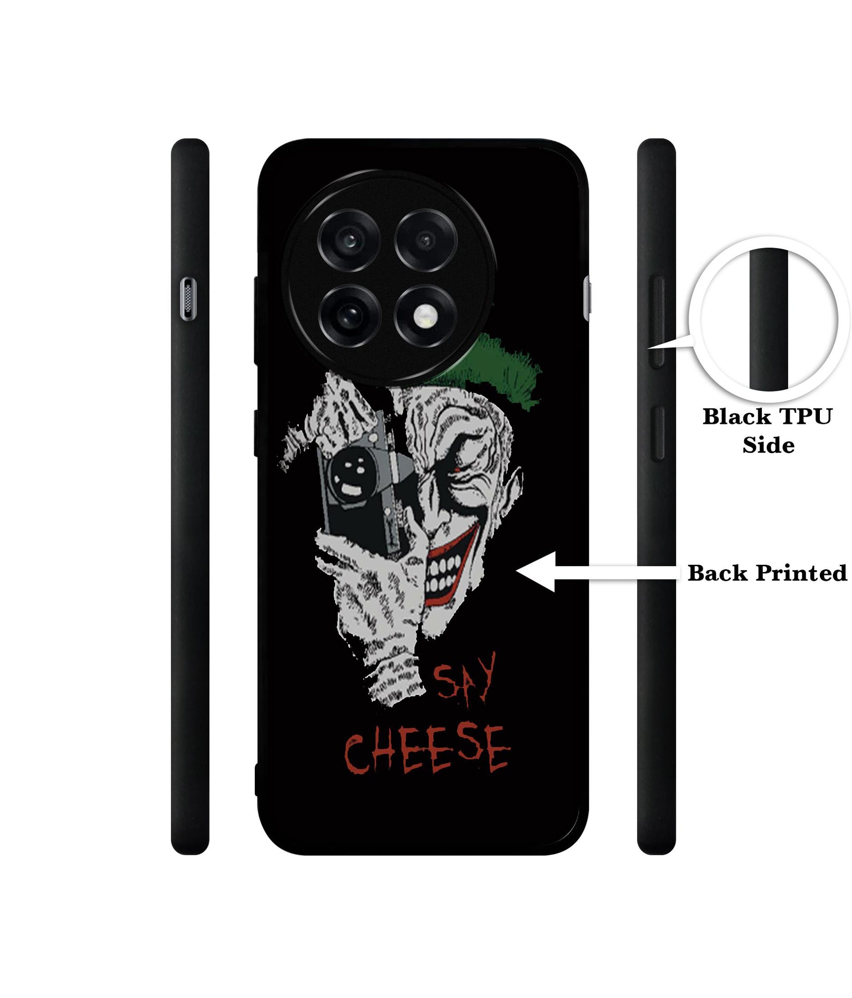 Joker Say Cheese Design Designer 2D Printed Back Case Cover for OnePlus 13R 5G