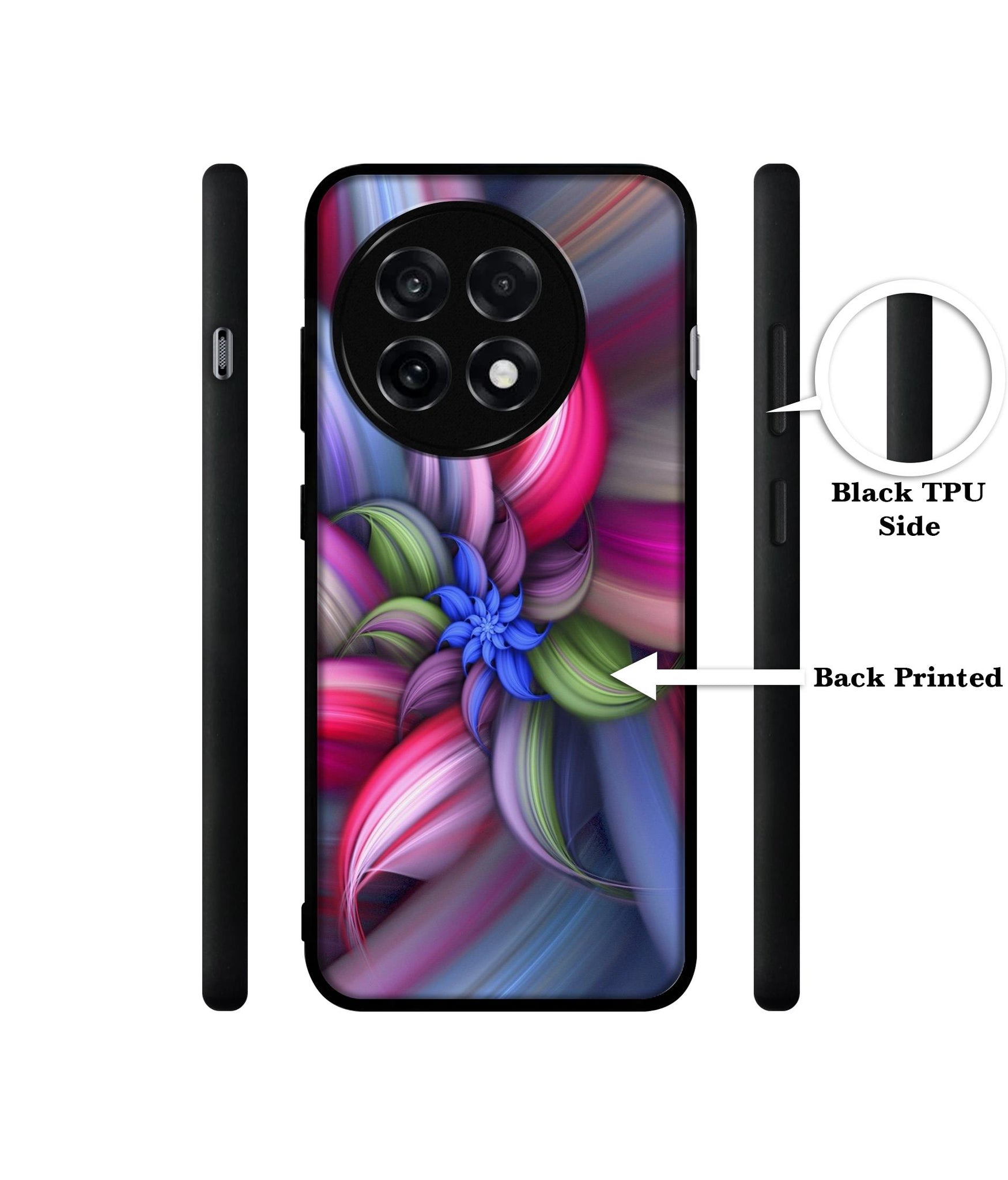 Colorful Flower Design Designer 2D Printed Back Case Cover for OnePlus 13R 5G