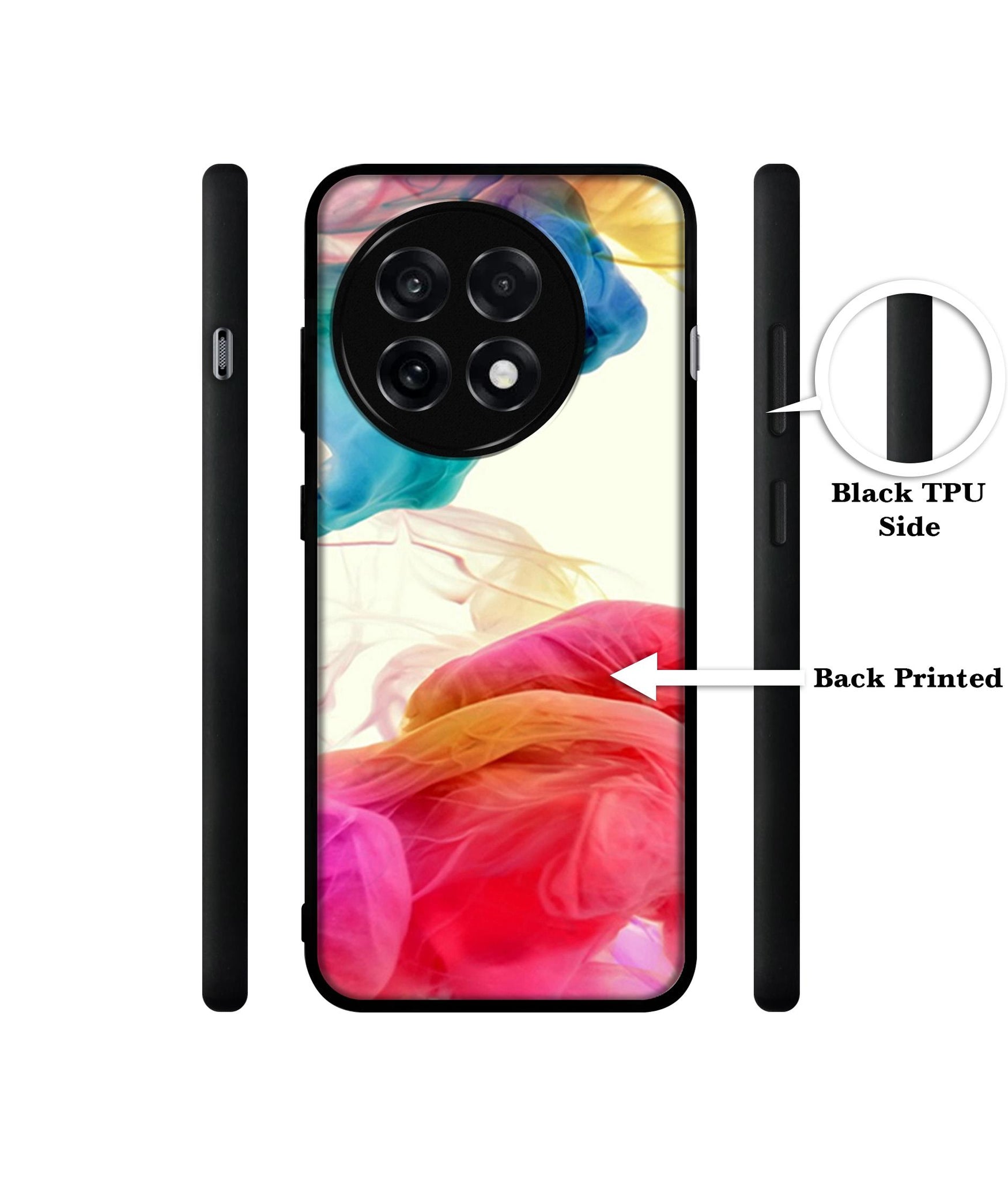 Colored Smoke Design Designer 2D Printed Back Case Cover for OnePlus 13R 5G