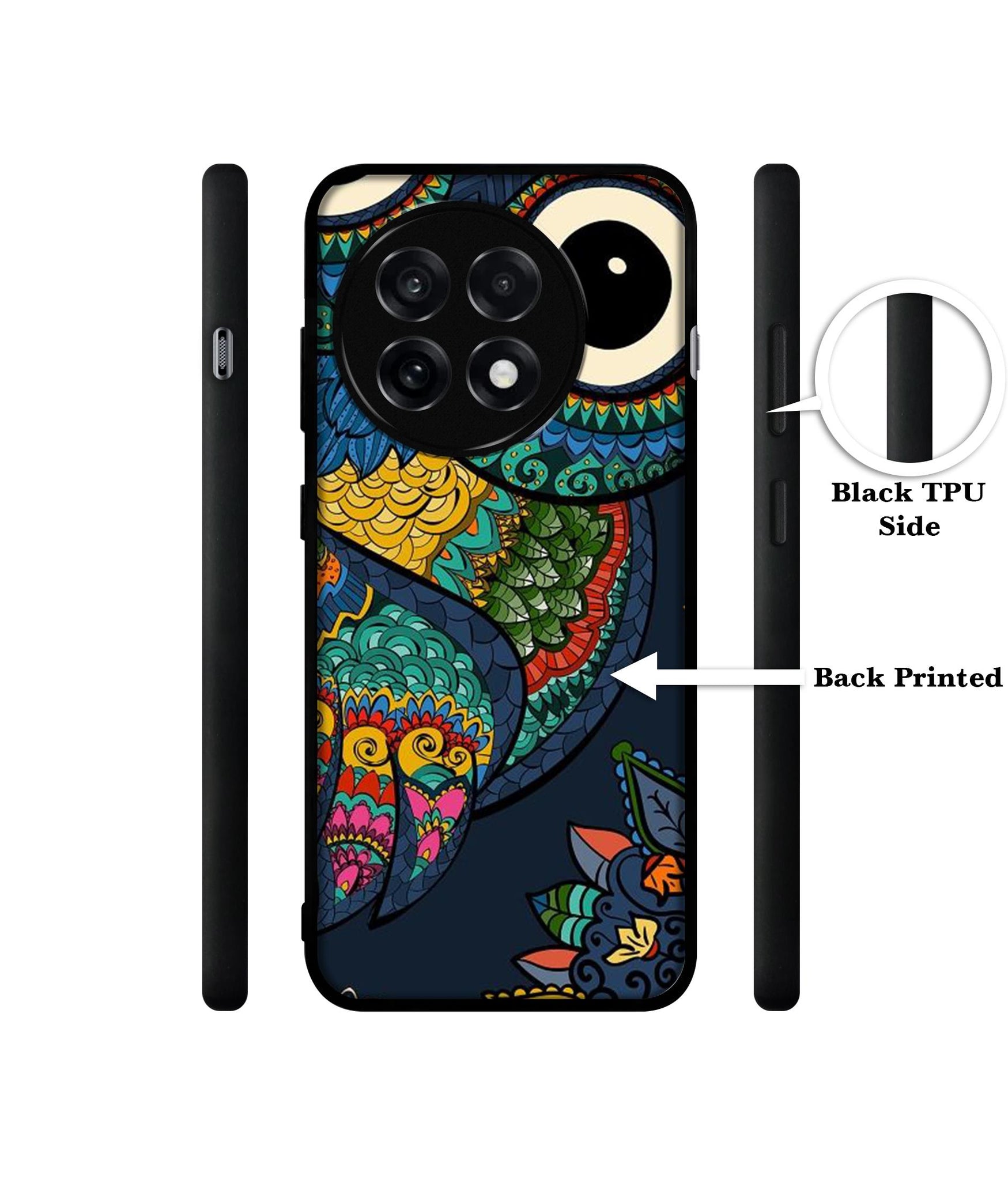 Owl Illustration Design Designer 2D Printed Back Case Cover for OnePlus 13R 5G