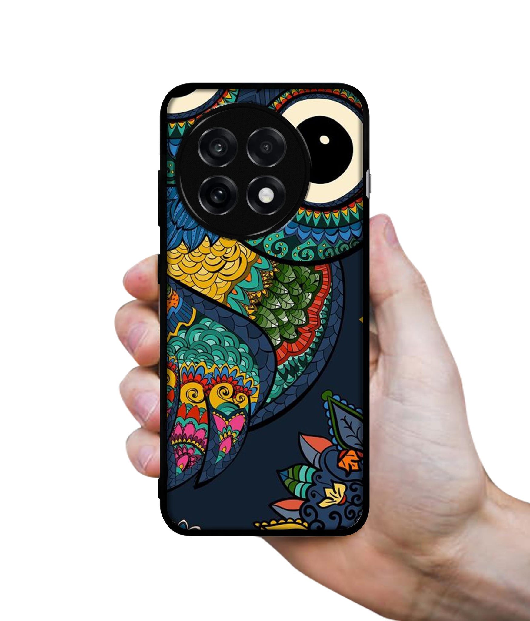 Owl Illustration Design Designer 2D Printed Back Case Cover for OnePlus 13R 5G