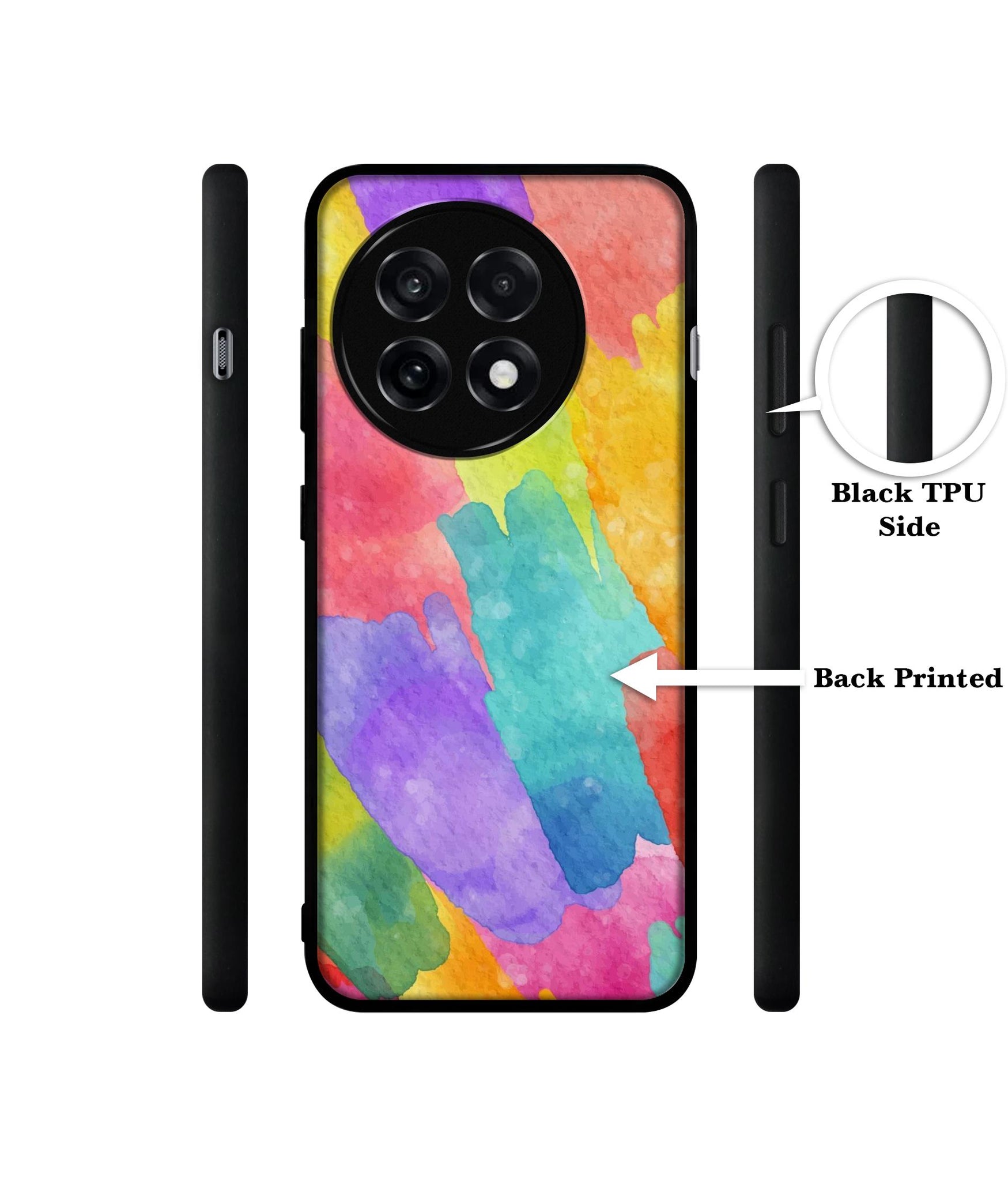 Water Paint Colorful Abstract Design Designer 2D Printed Back Case Cover for OnePlus 13R 5G