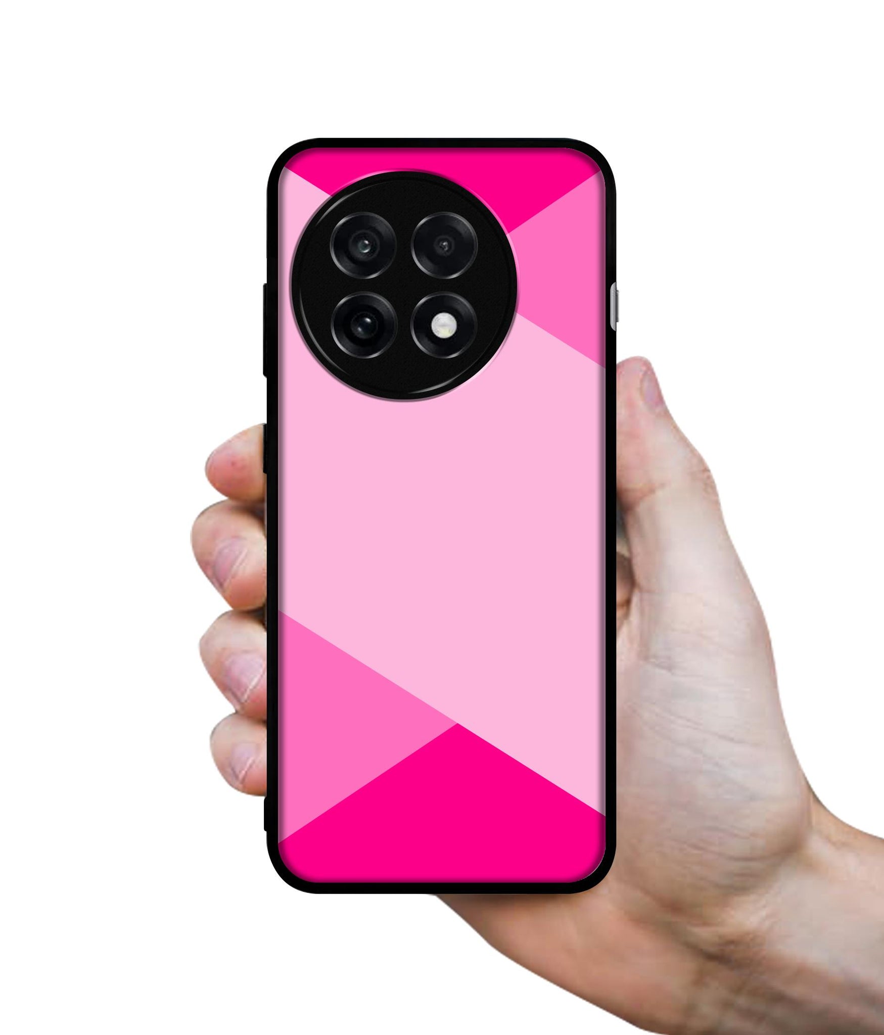 Pink Cross Vector Design Designer 2D Printed Back Case Cover for OnePlus 13R 5G