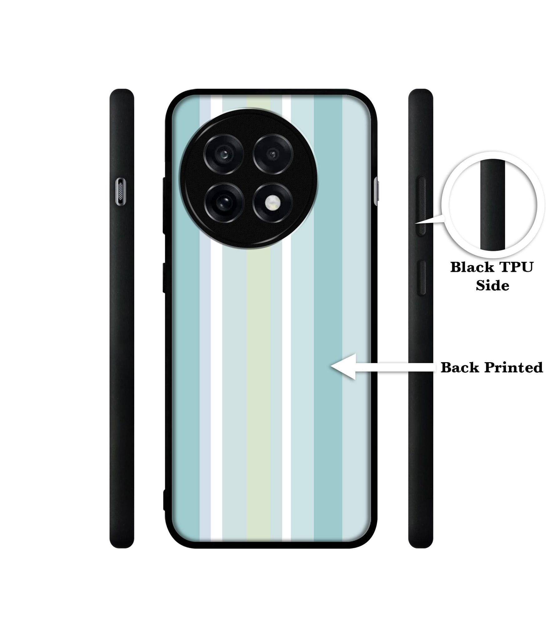 Light Green Stripes Design Designer 2D Printed Back Case Cover for OnePlus 13R 5G